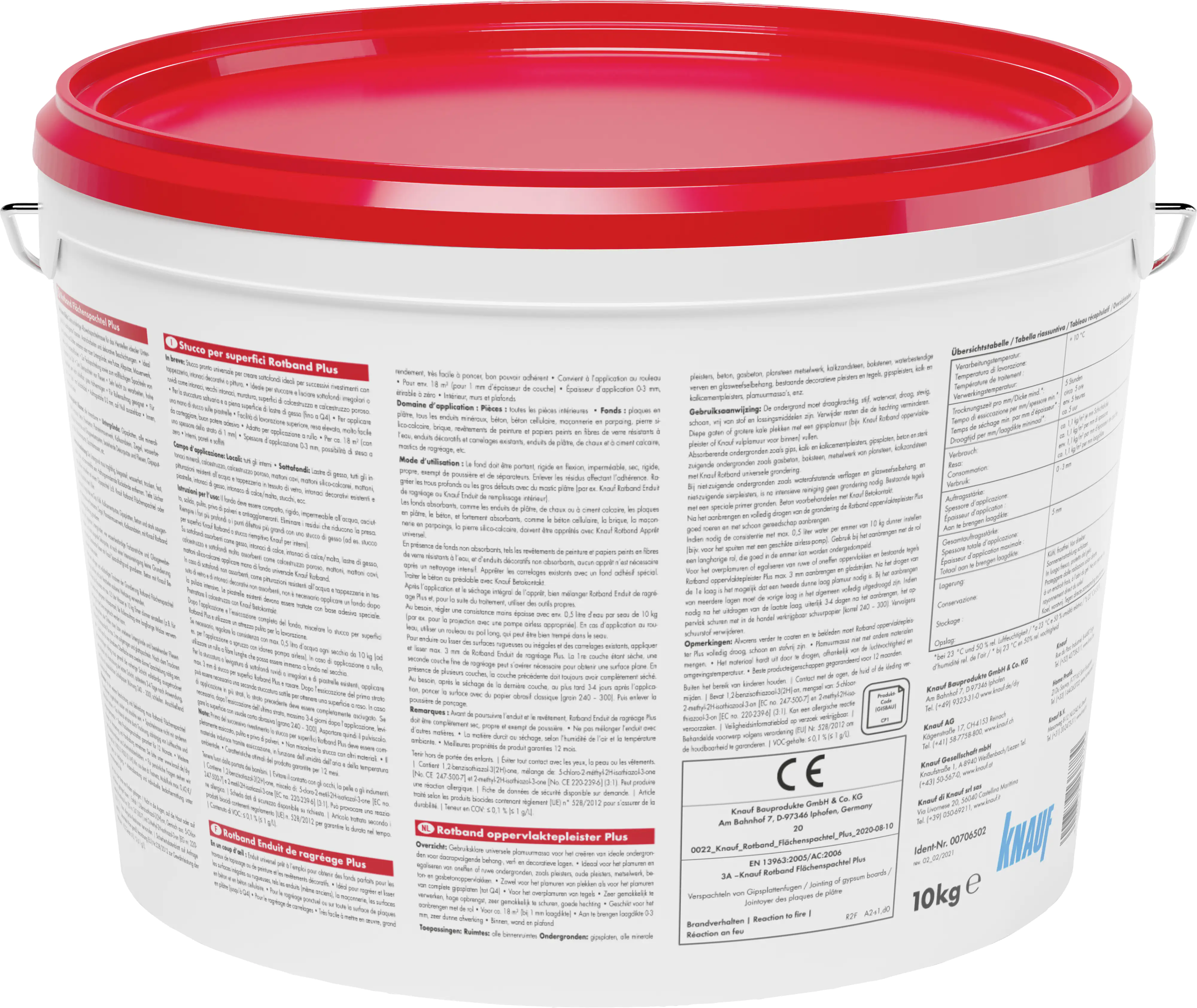 Knauf Rotband Flächenspachtel Plus 10 kg Knauf Rotband Flächenspachtel Plus 10 kg