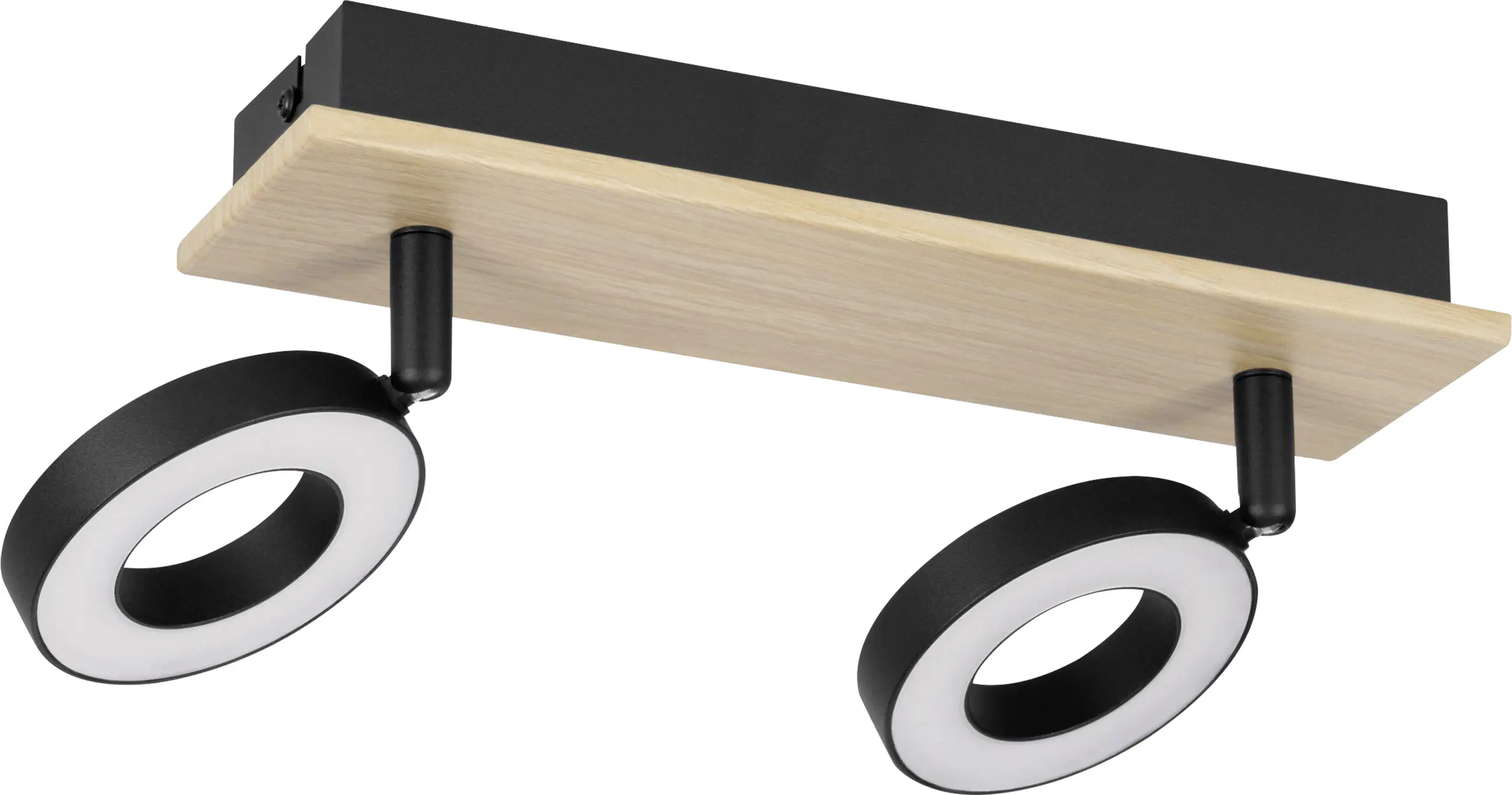 Eglo 2er Spot Rielves braun schwarz 28 x 7 cm