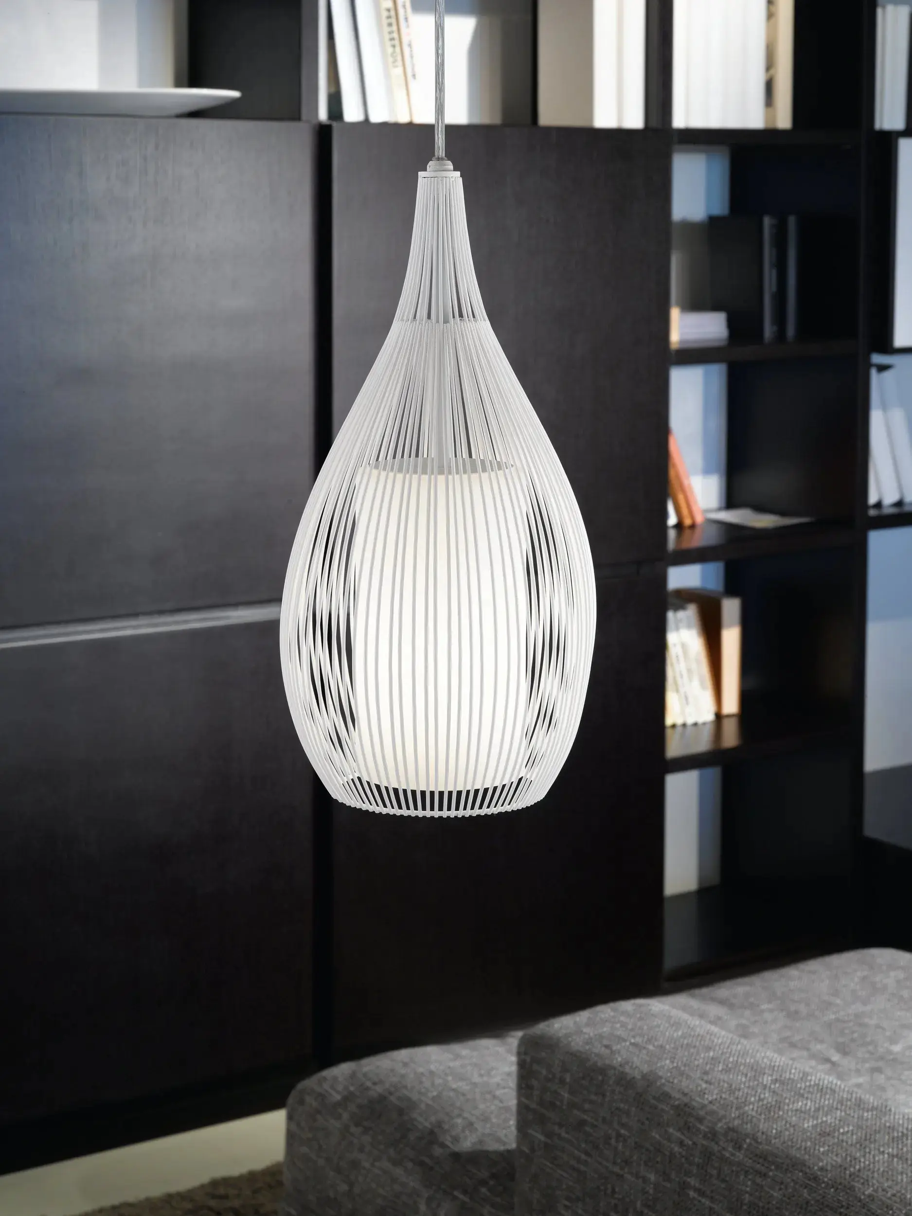 Eglo Pendelleuchte Razoni E27 Ø 19cm weiß Eglo Pendelleuchte Razoni E27 Ø 19cm weiß