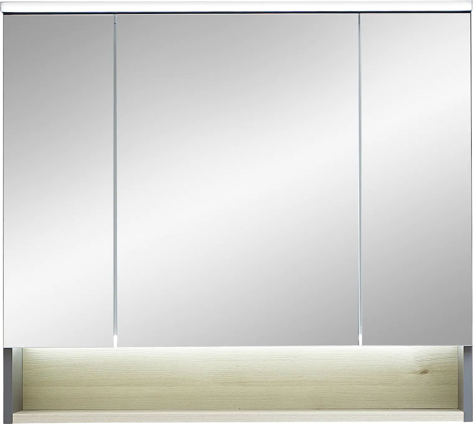 Pelipal Spiegelschrank Quickset 25-II LED-Kranzbeleuchtung Quarzgrau 80 cm Pelipal Spiegelschrank Quickset 25-II LED-Kranzbeleuchtung Quarzgrau 80 cm