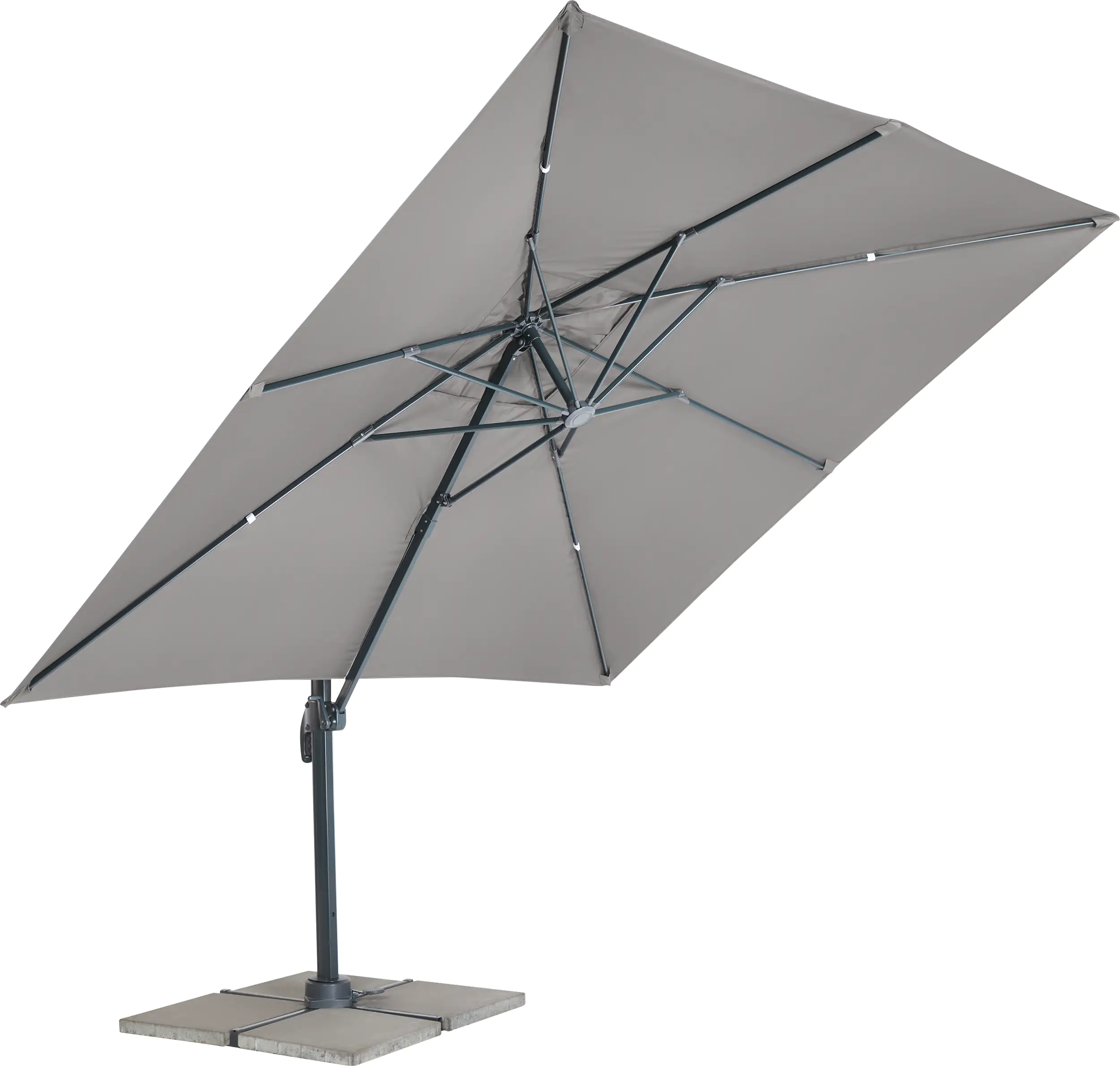 Primaster Ampelschirm Catania anthrazit 300 x 300 cm