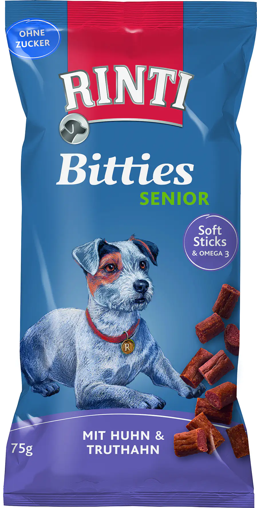 Rinti Extra Bitties Senior Hundesnack 75 g Huhn & Truthahn Rinti Extra Bitties Senior Hundesnack 75 g Huhn & Truthahn