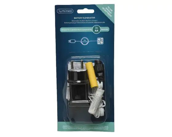 Kaemingk 3 Volt Batterie Adapter AA als Batterieersatz, 2 x AA