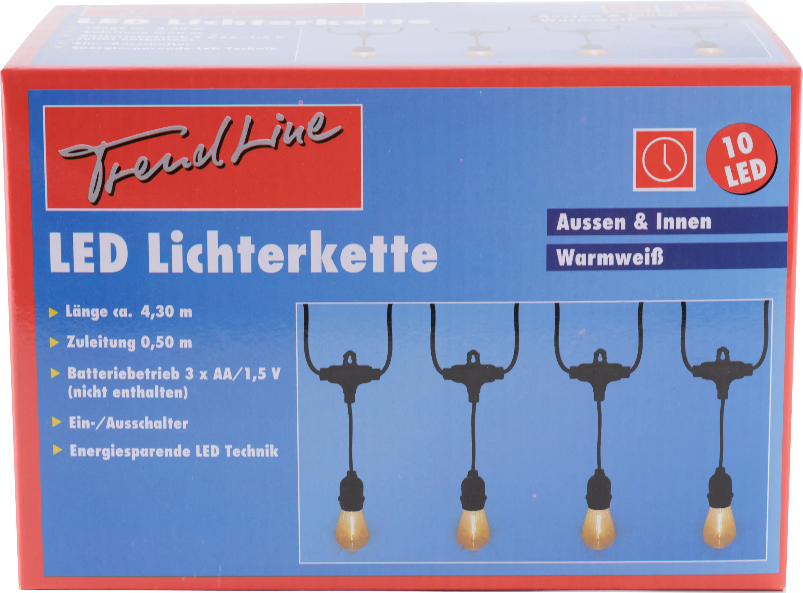 TrendLine LED Lichterkette 140 LED Edison Birne für Außen, LED Technik