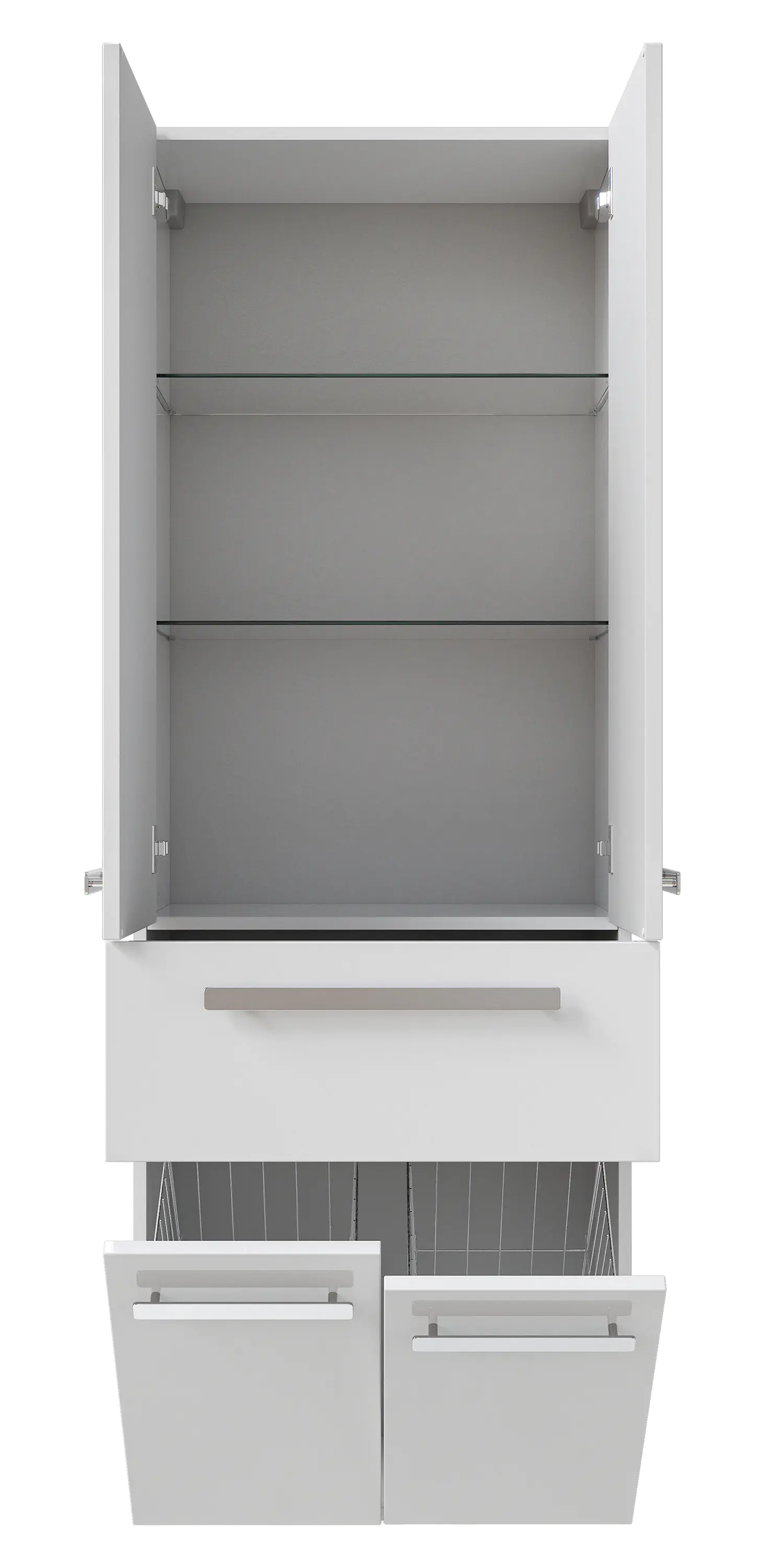 Pelipal Hochschrank Fokus 4005 Lack polarweiß hochglanz