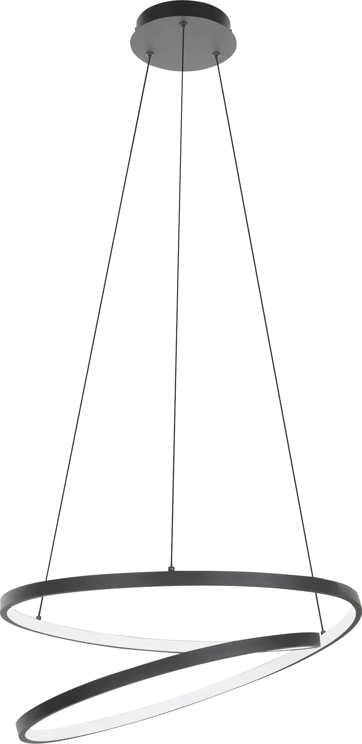 Eglo LED Pendelleuchte Ruotale schwarz weiß 55 x 150 cm  Eglo LED Pendelleuchte Ruotale schwarz weiß 55 x 150 cm