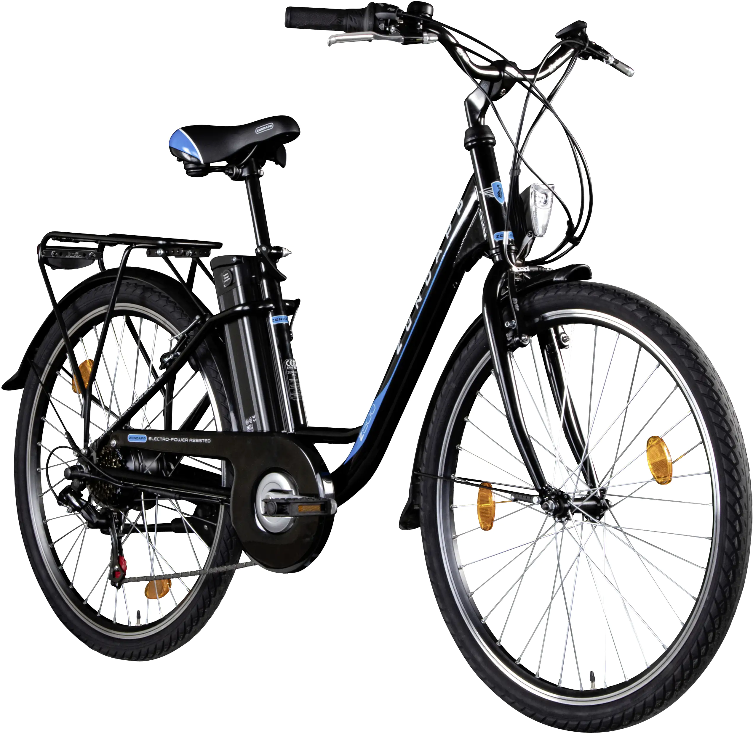 Zündapp E-Bike City Z505 26 Zoll 6-Gang 360 Wh schwarz