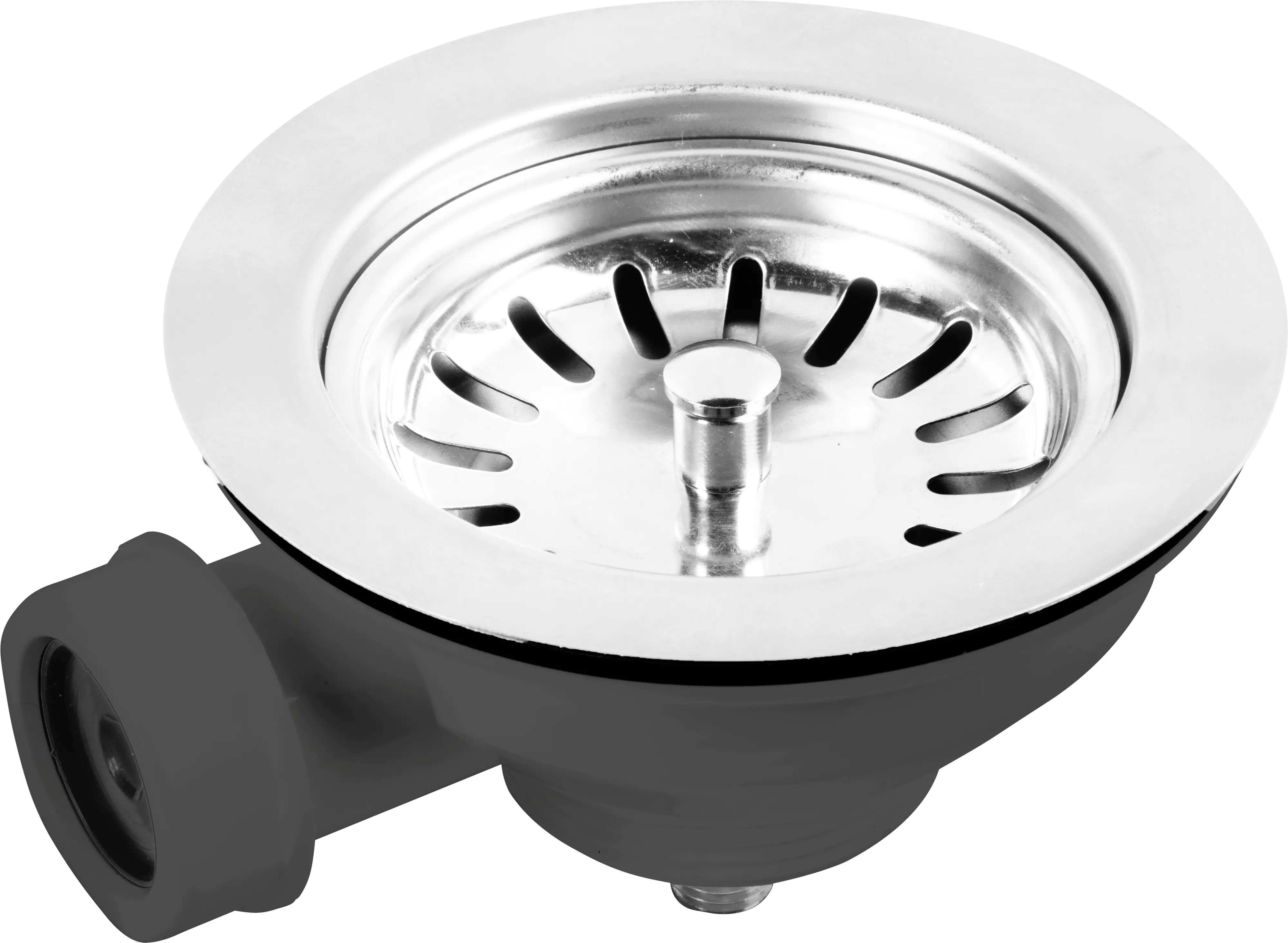 Cornat Körbchenventil mit Anschluss für Überlauf für Spülbecken