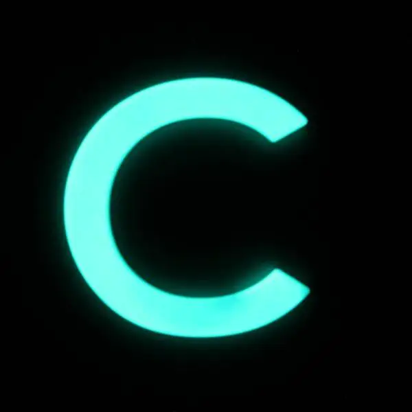 Alpertec Klebebuchstabe "C"