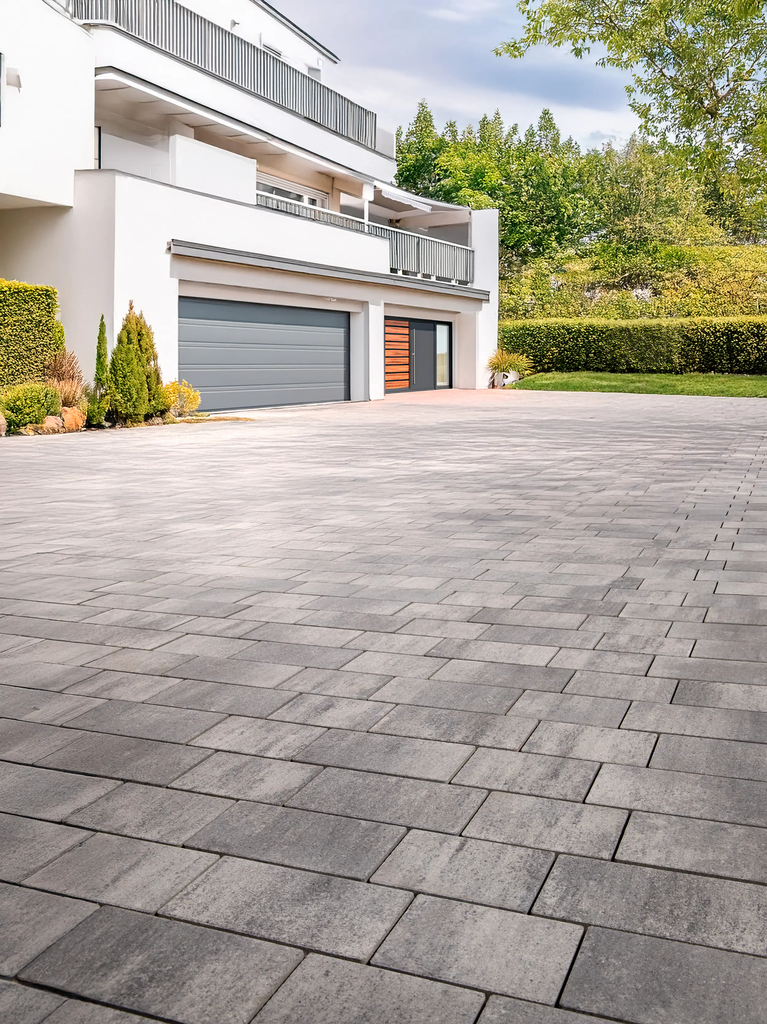 EHL Pflasterstein AquaDrän Microfase 30 x 15 x 6 cm weiß anthrazit