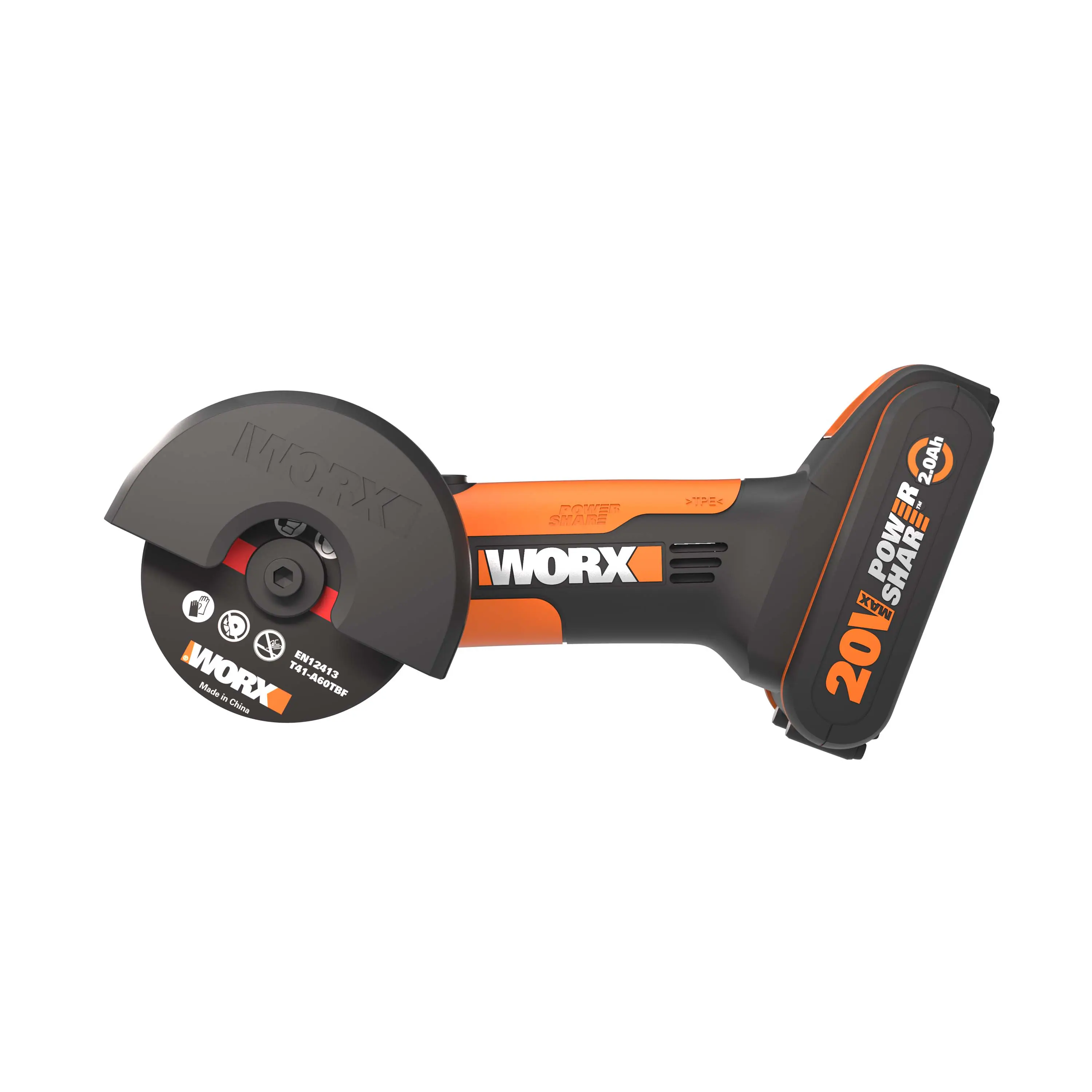 Worx Mini Akku-Winkelschleifer Chopper WX801 20 V inkl. Akku 2 Ah & Ladegerät Worx Mini Akku-Winkelschleifer Chopper WX801 20 V inkl. Akku 2 Ah & Ladegerät