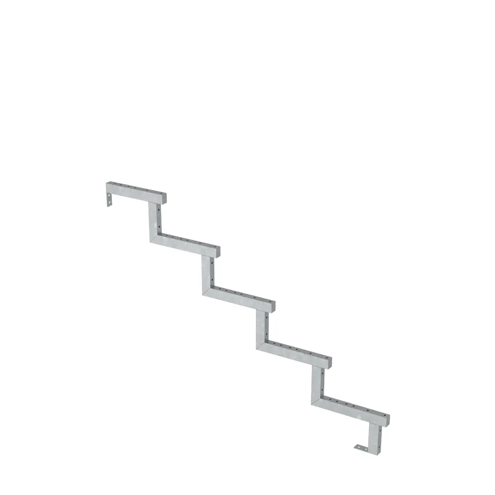 Plus Außentreppe Kiefer/Feuerverzinkt 5 Stufen 180 cm breit