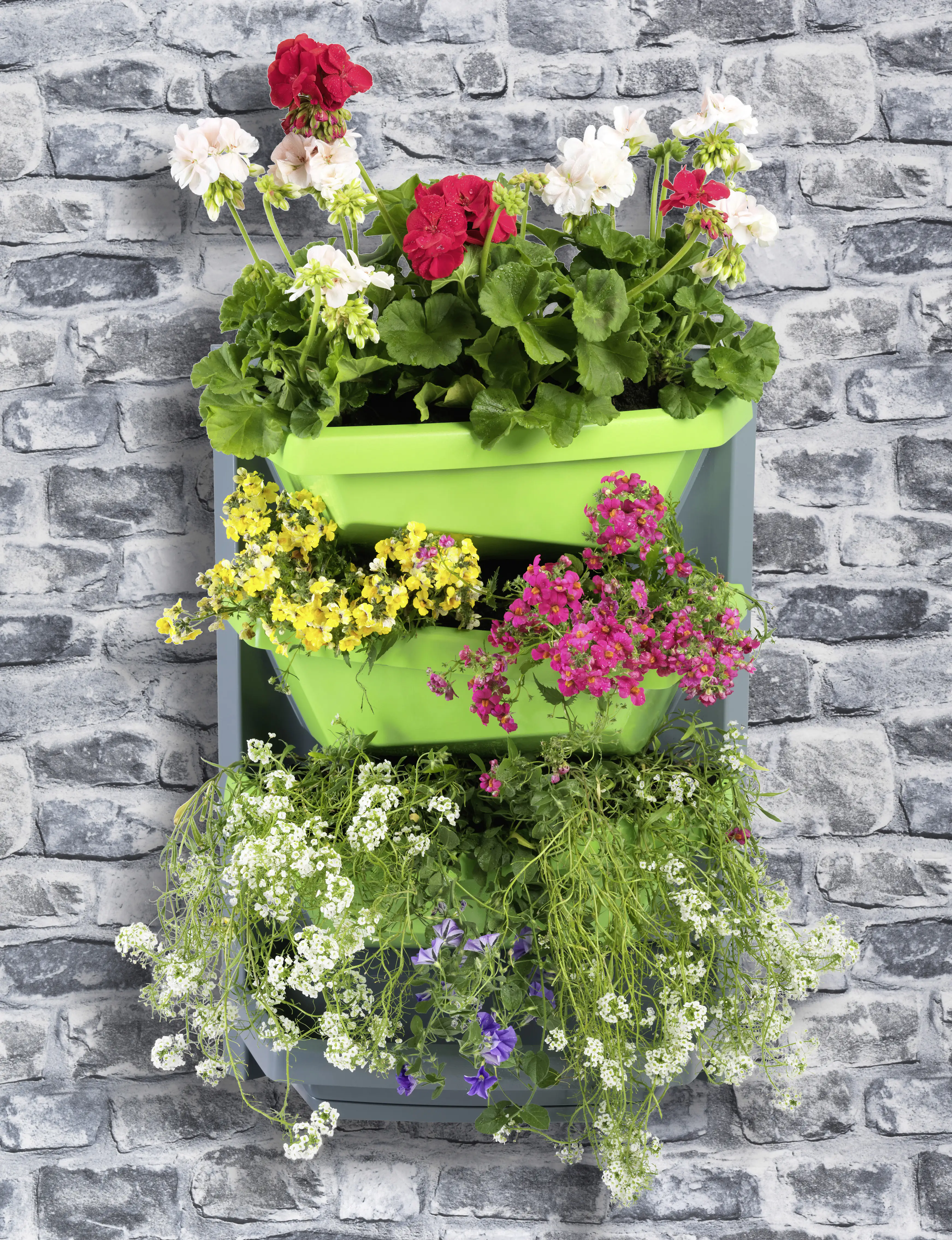 Juwel Vertical Garden Grundelement 69 x 48 x 24 cm titan-limette