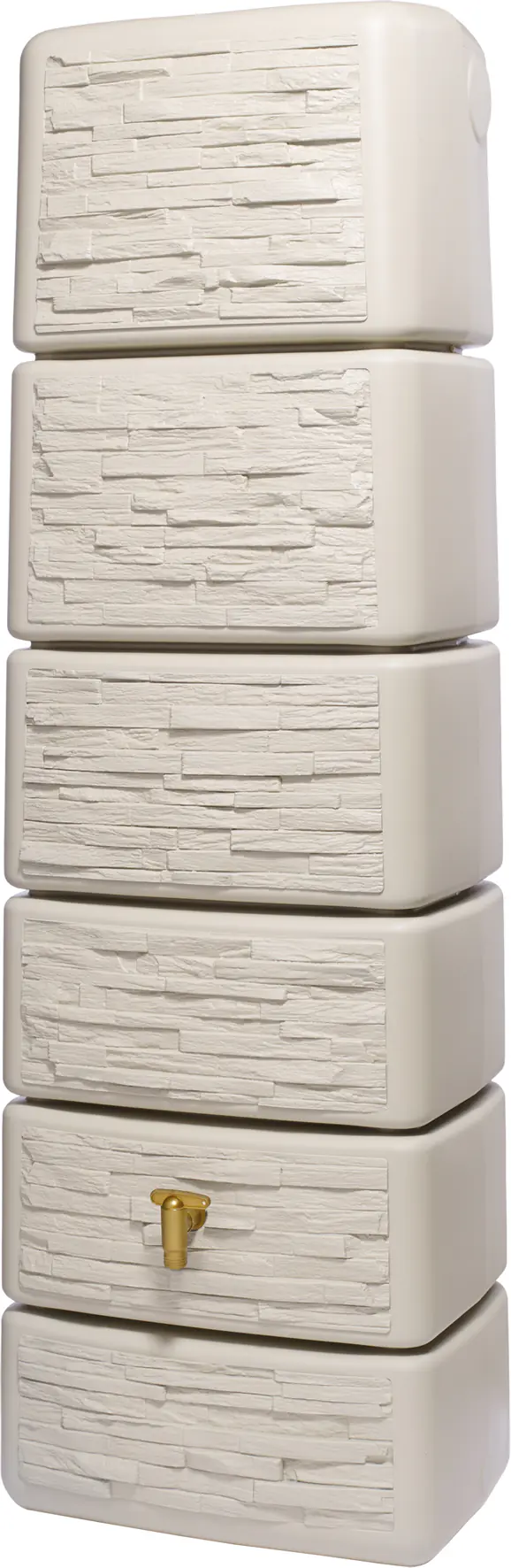 4rain Regenwasser-Wandtank Slim sandbeige 300 l