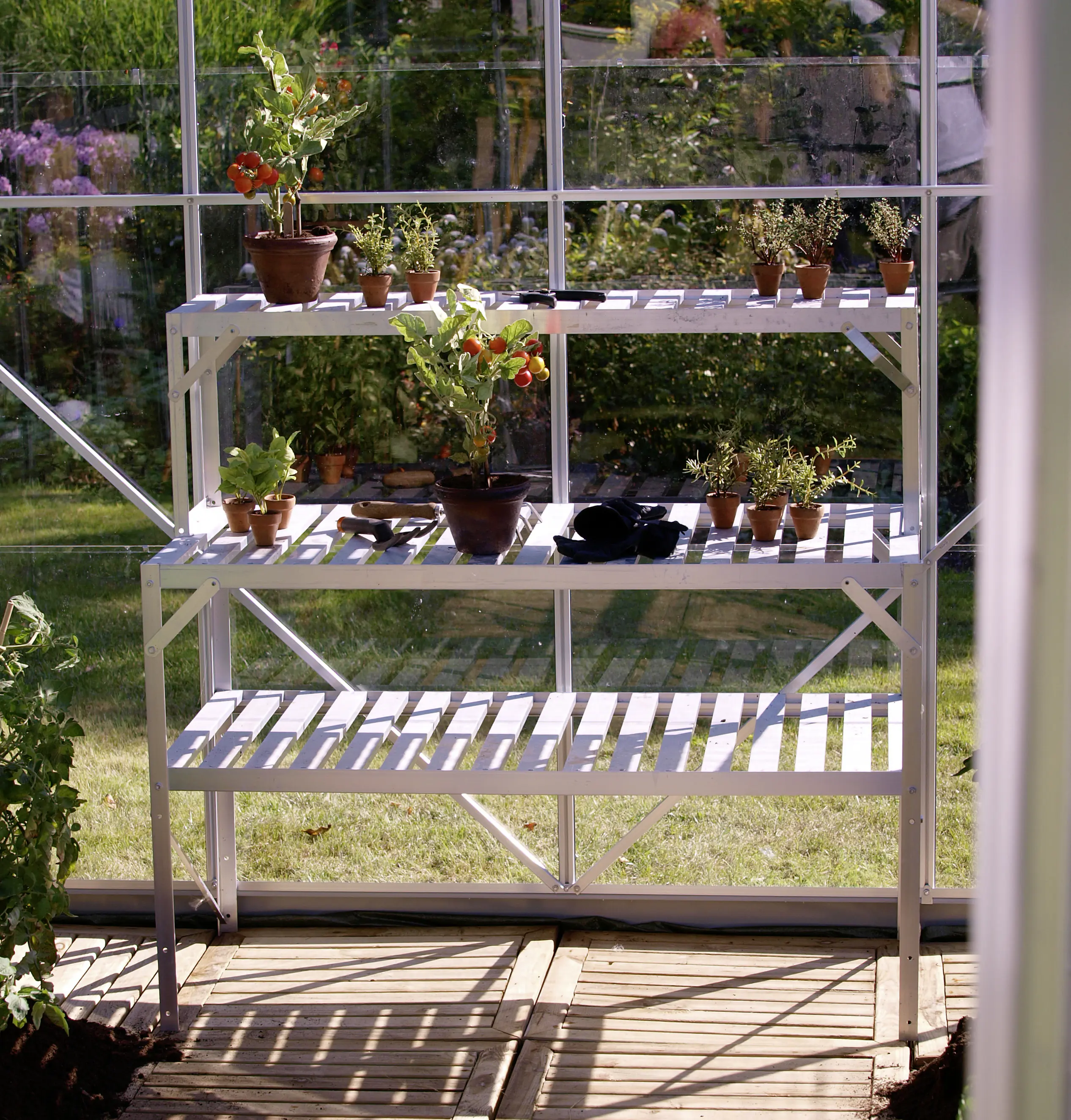 Vitavia Alu-Tischaufsatz 121 x 28 x 39 cm aluminium