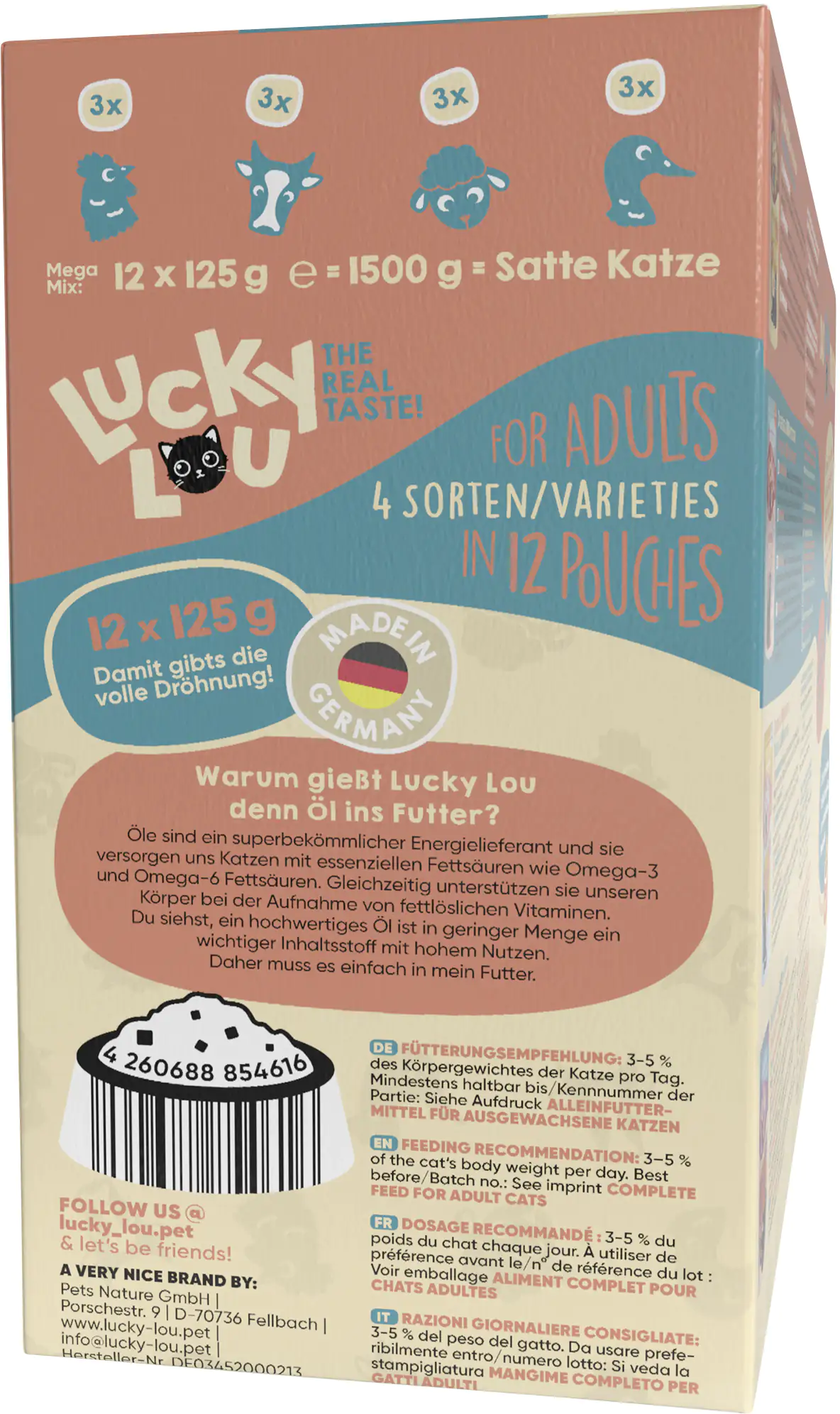 Lucky Lou Lifestage Adult Tasty-Mix 12x125g Lucky Lou Lifestage Adult Tasty-Mix 12x125g