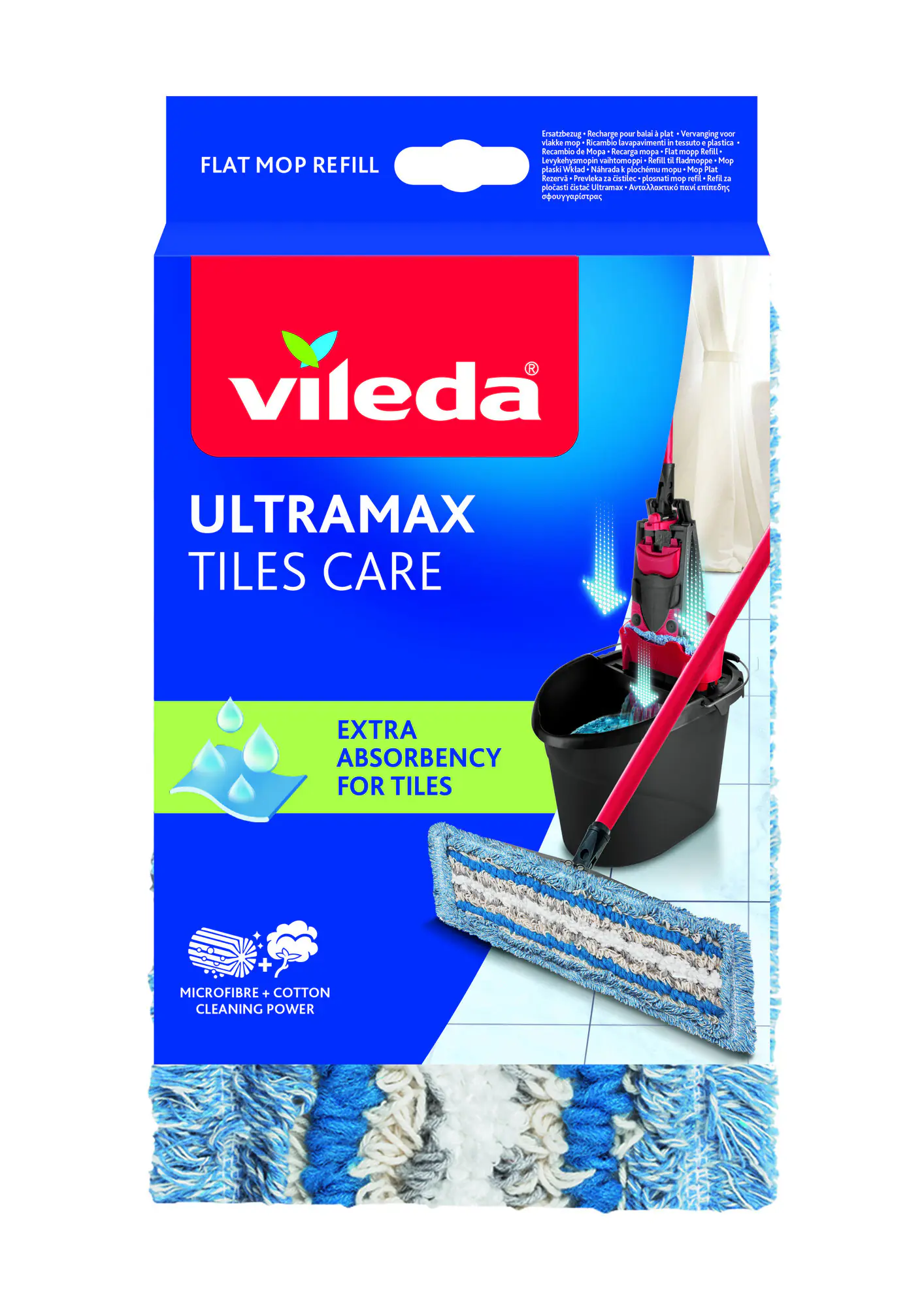 Vileda Wischbezug Ultramax Microfibre + Cotton 35,5 cm