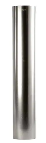 FireFix Ofenrohr Ø 100 mm, 25 cm, feueraluminiert