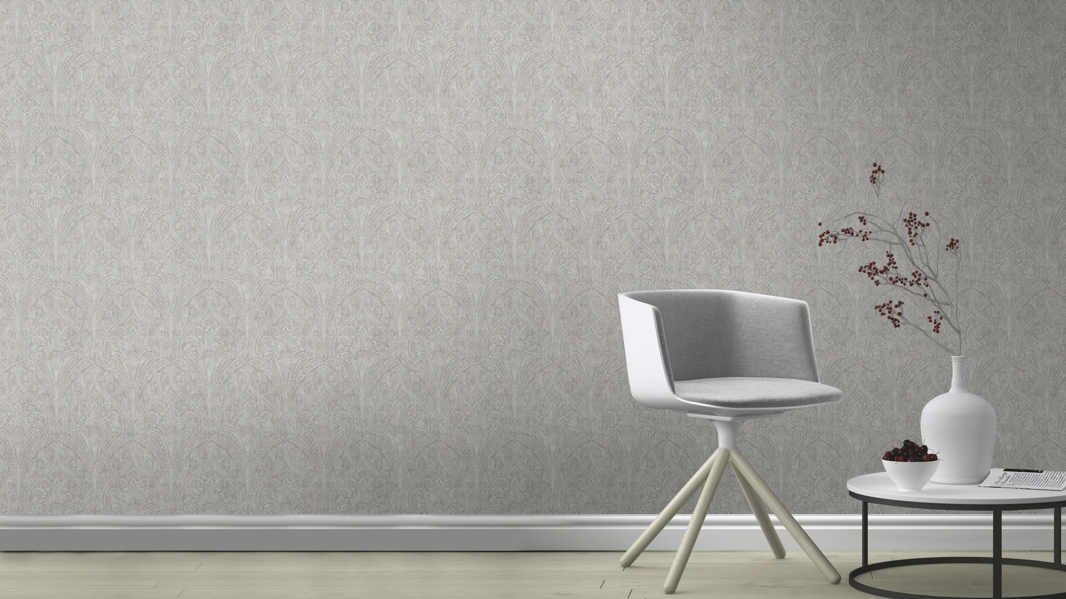 Rasch Vliestapete 746334 Grau-Mittelgrau Muster & Motive 10,05 m x 0,53 m