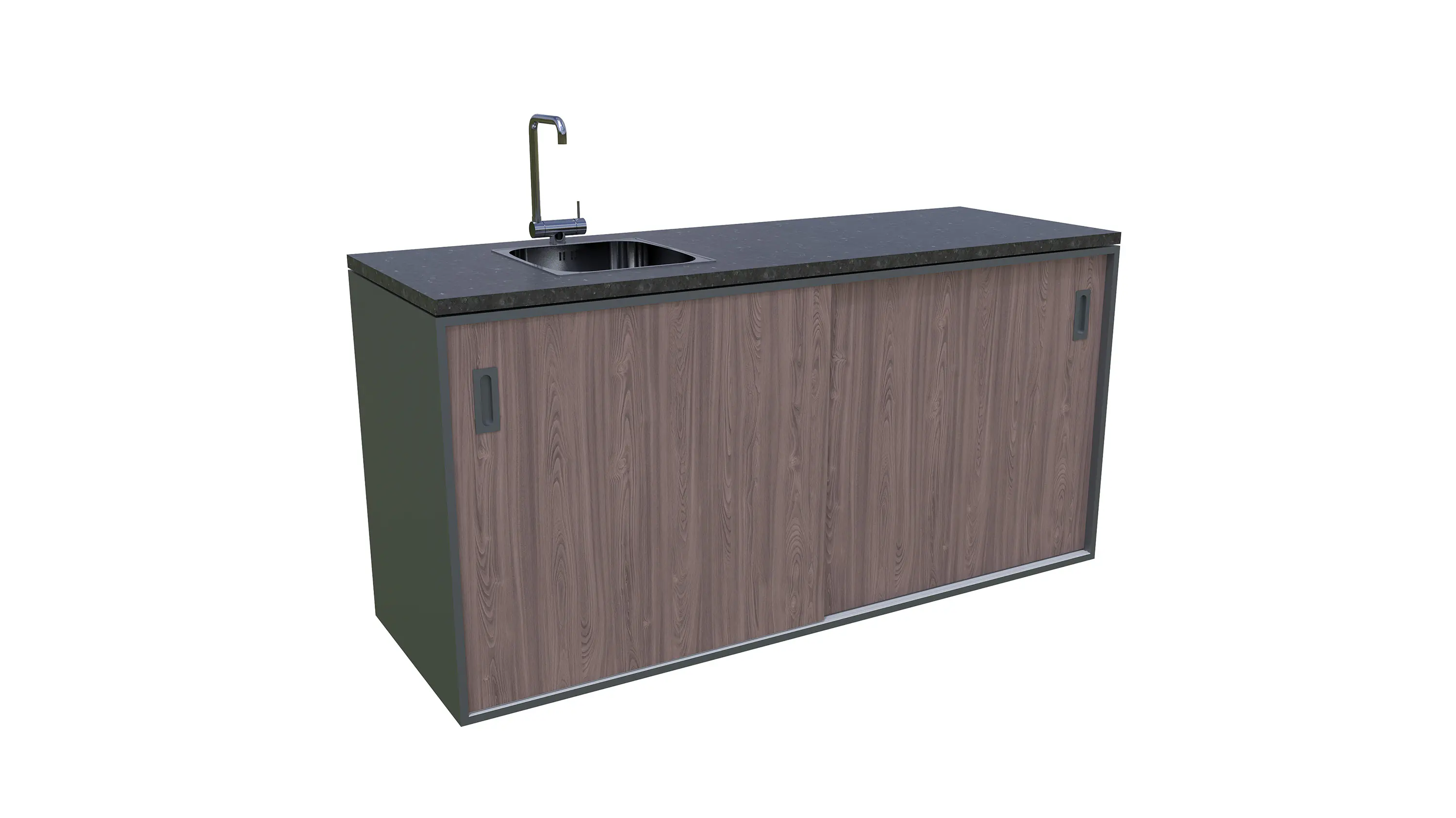 Bellano Living Element für Outdoorküchen inkl. Spüle links und 2 Türen walnuss granit Bellano Living Element für Outdoorküchen inkl. Spüle links und 2 Türen walnuss granit