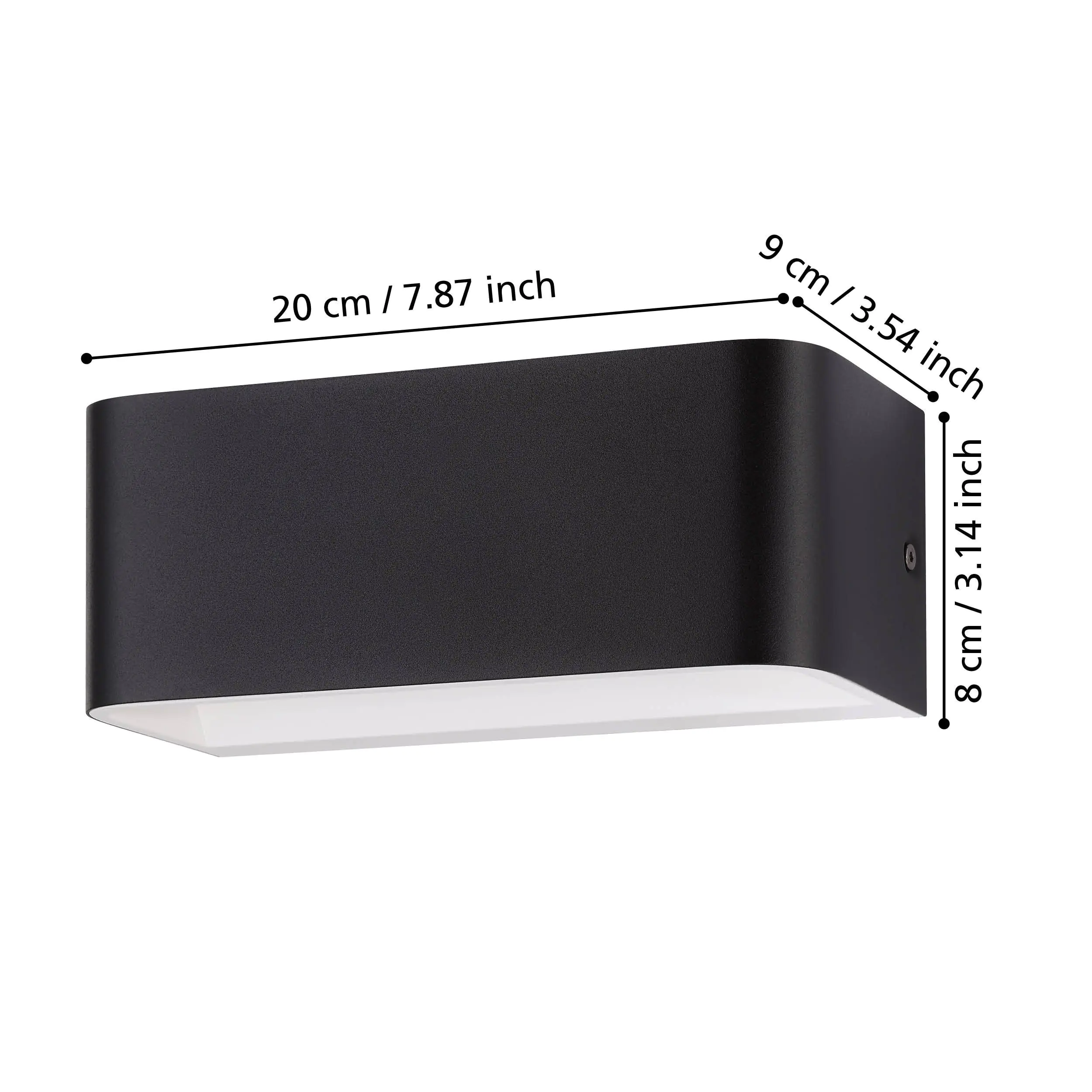 Eglo Wandleuchte Sania 4 schwarz 20 x 8 cm Eglo Wandleuchte Sania 4 schwarz 20 x 8 cm