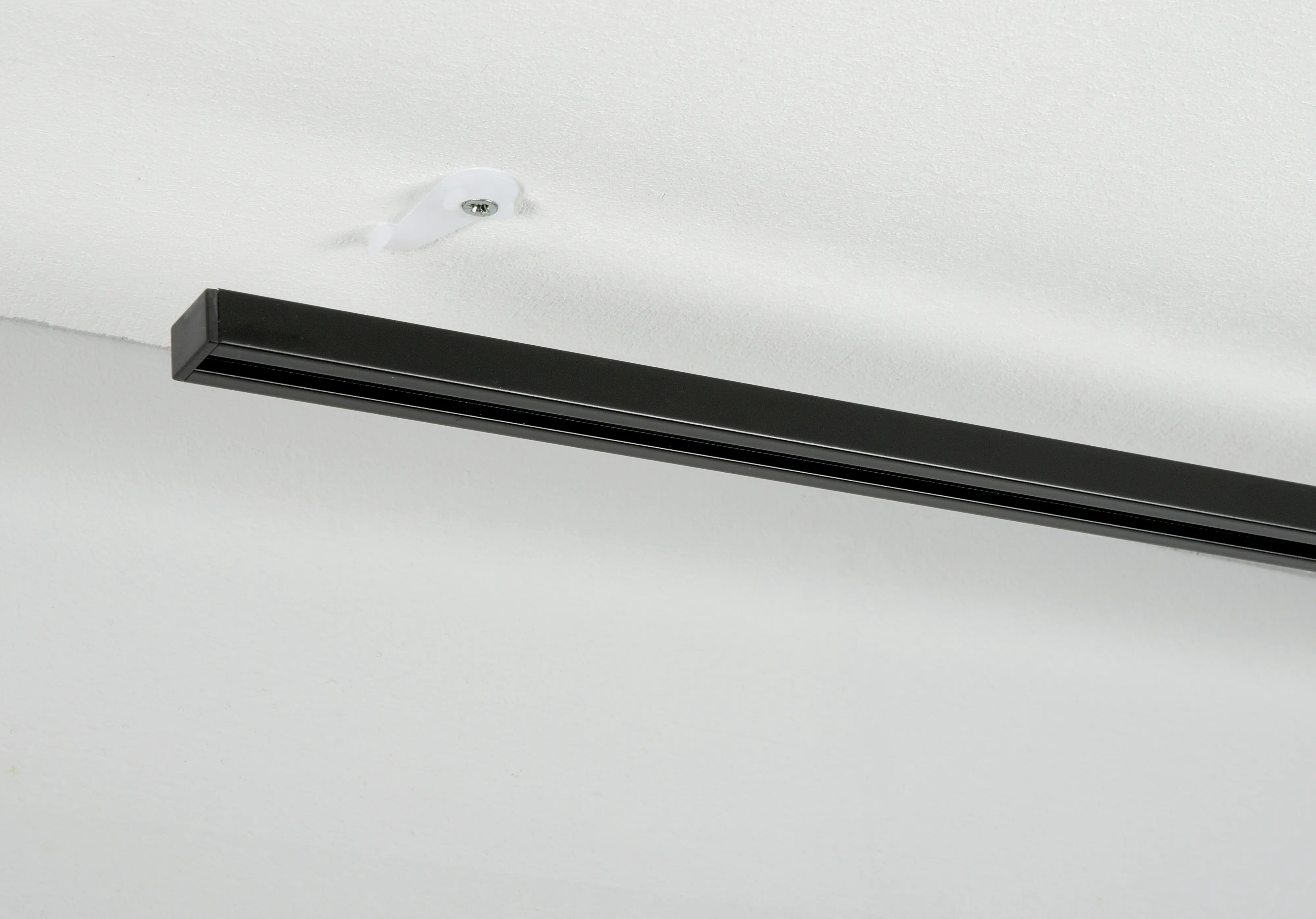 Gardinia Vorhangschienen-Set Lucy 1-läufig schwarz-matt 230 cm