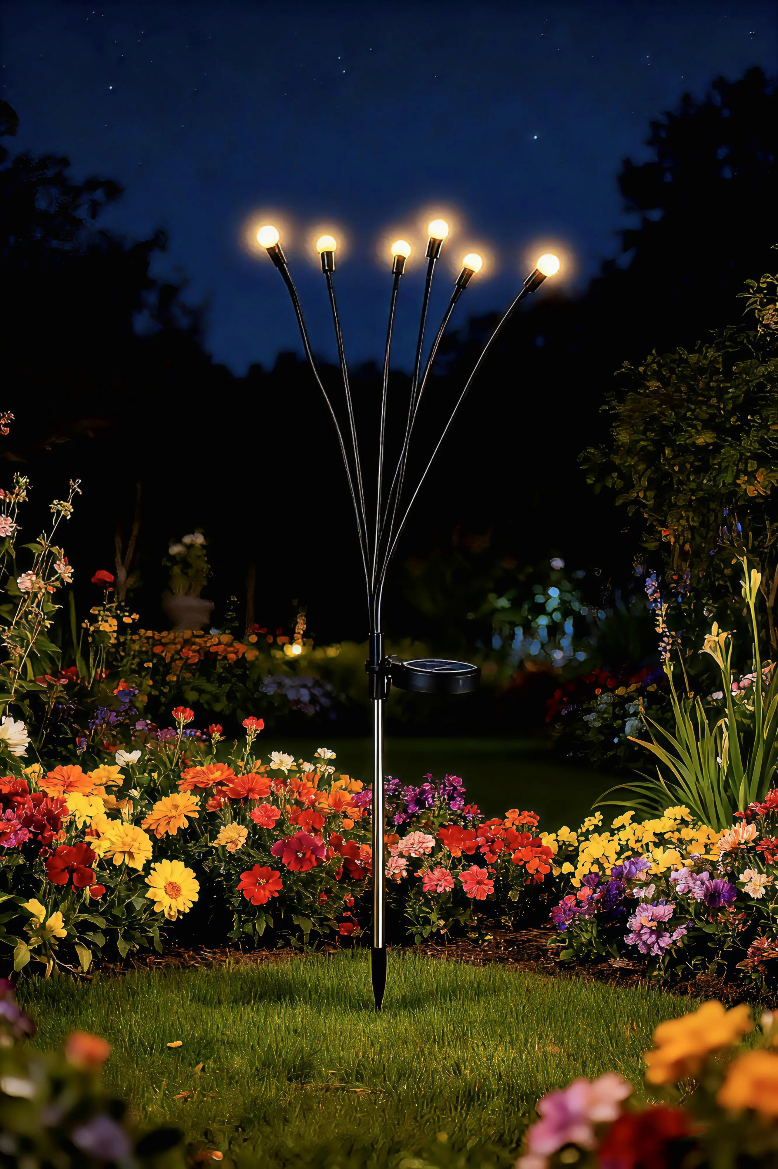 Dapo LED Solarstecker Glühwürmchen warmweiß