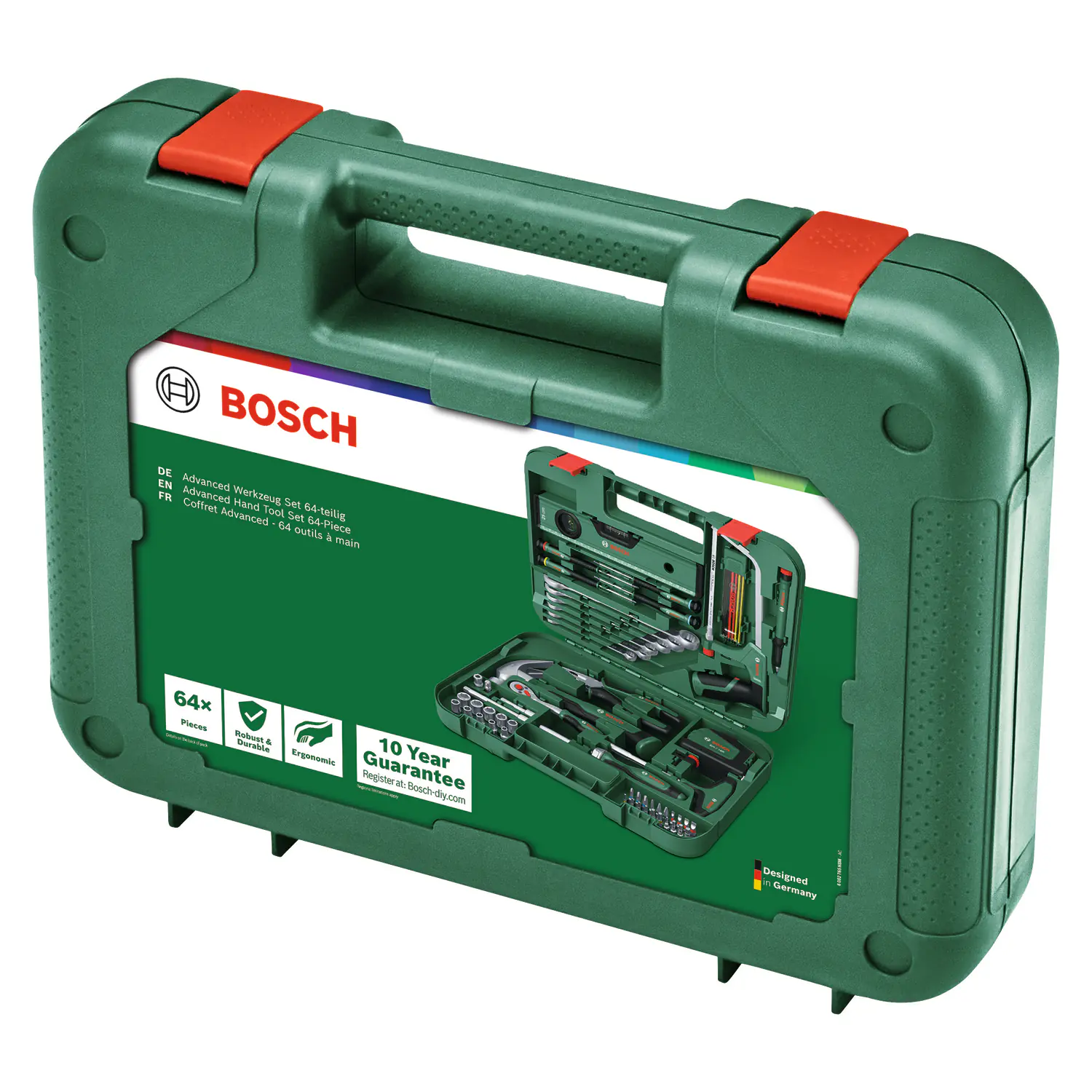 Bosch DIY Advanced Werkzeugkoffer 64-teilig