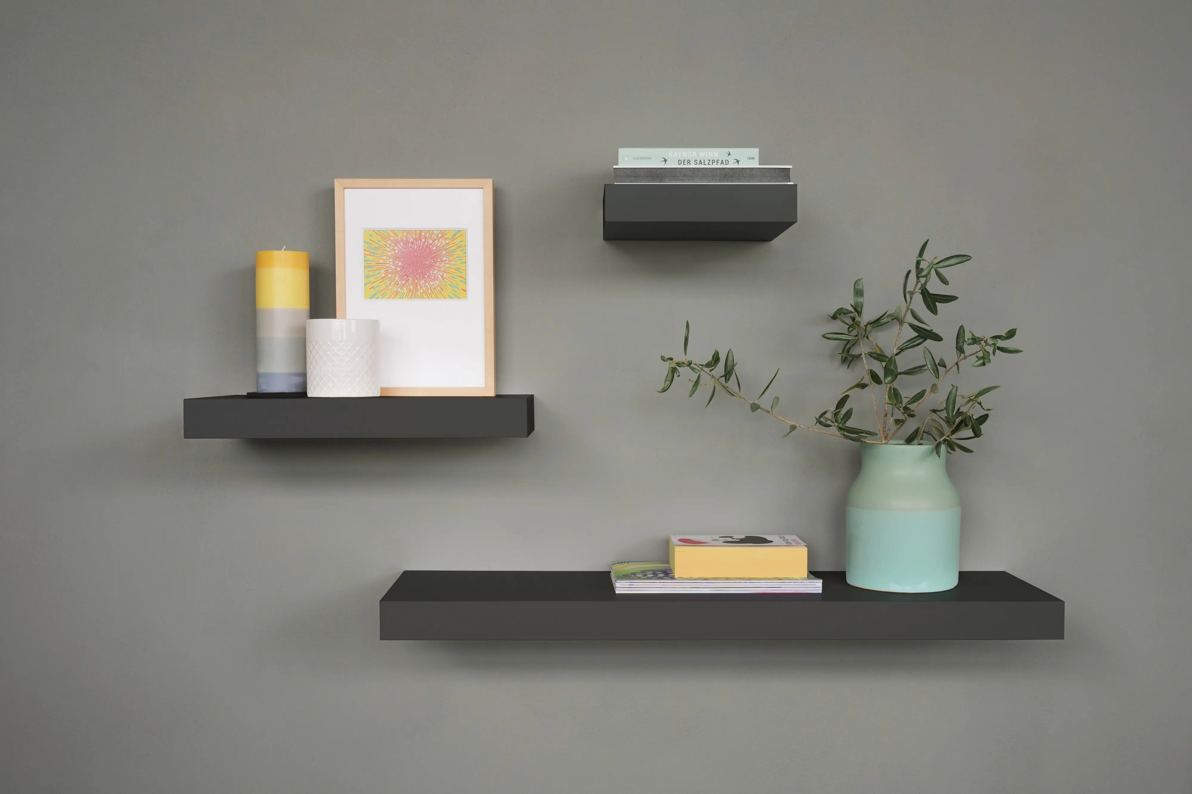 Dolle Wandregal 44,5 x 25 cm schwarz