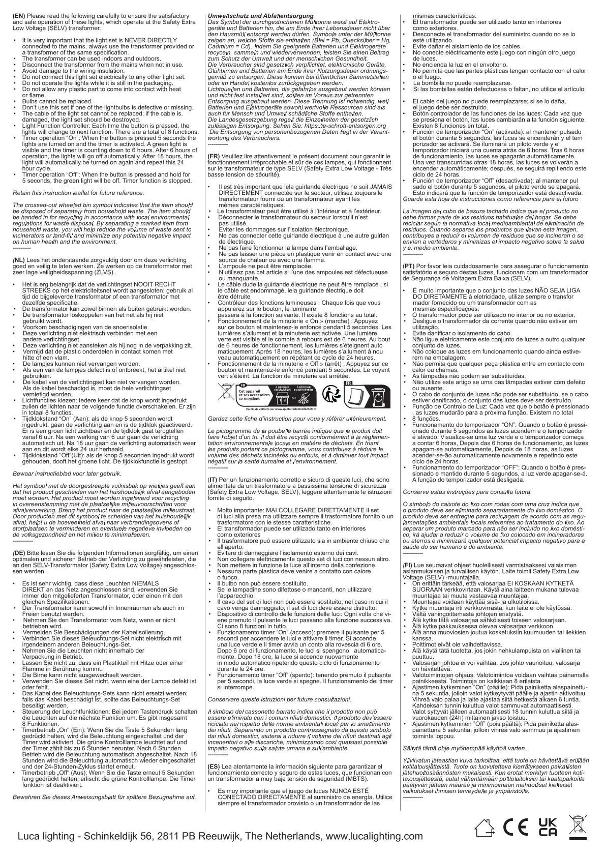 Luca Lighting Gartenstecker Stern beleuchtet 150 LED 60 x 73 cm