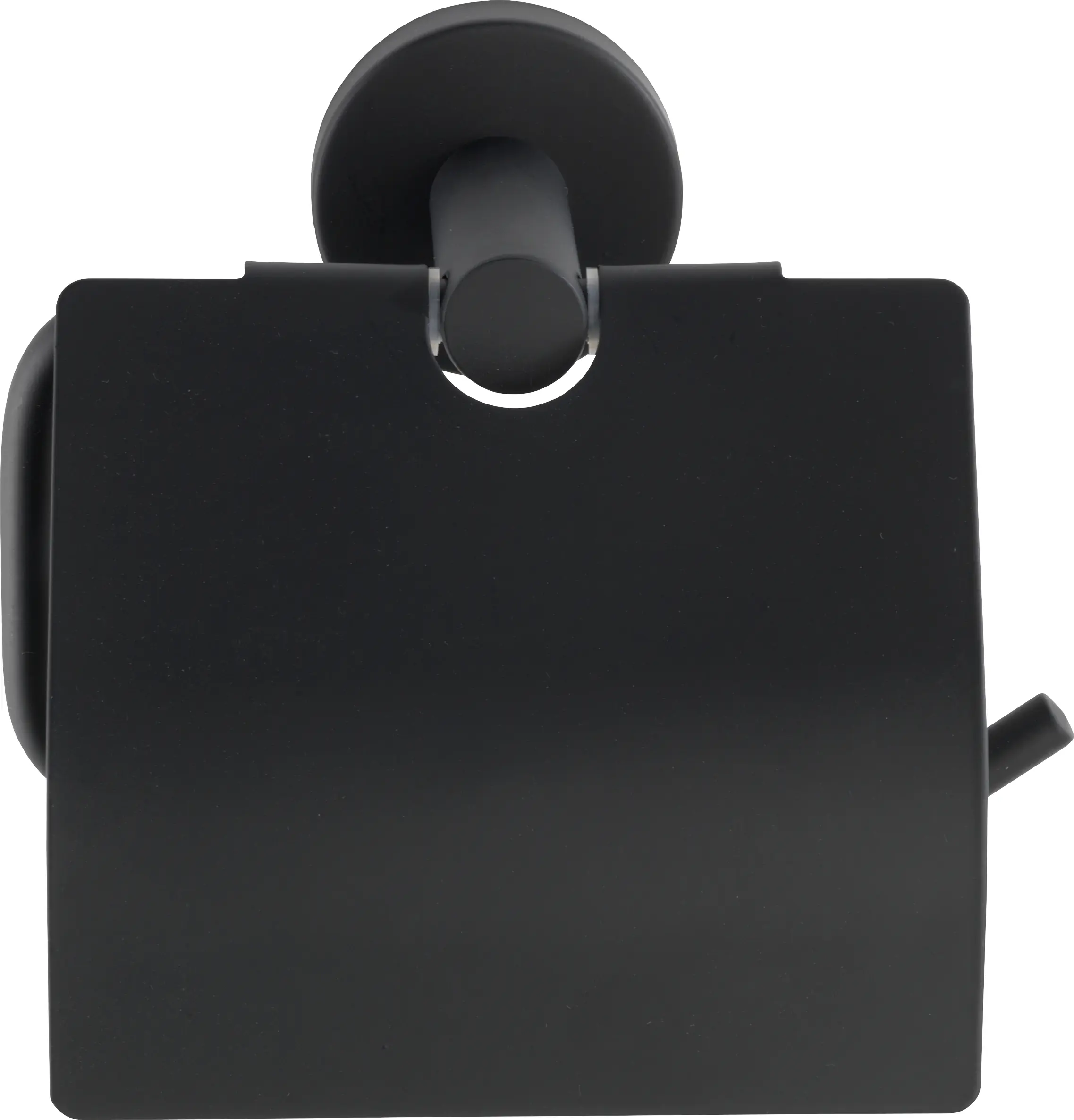 Wenko Papierrollenhalter Bosio Black matt mit Deckel