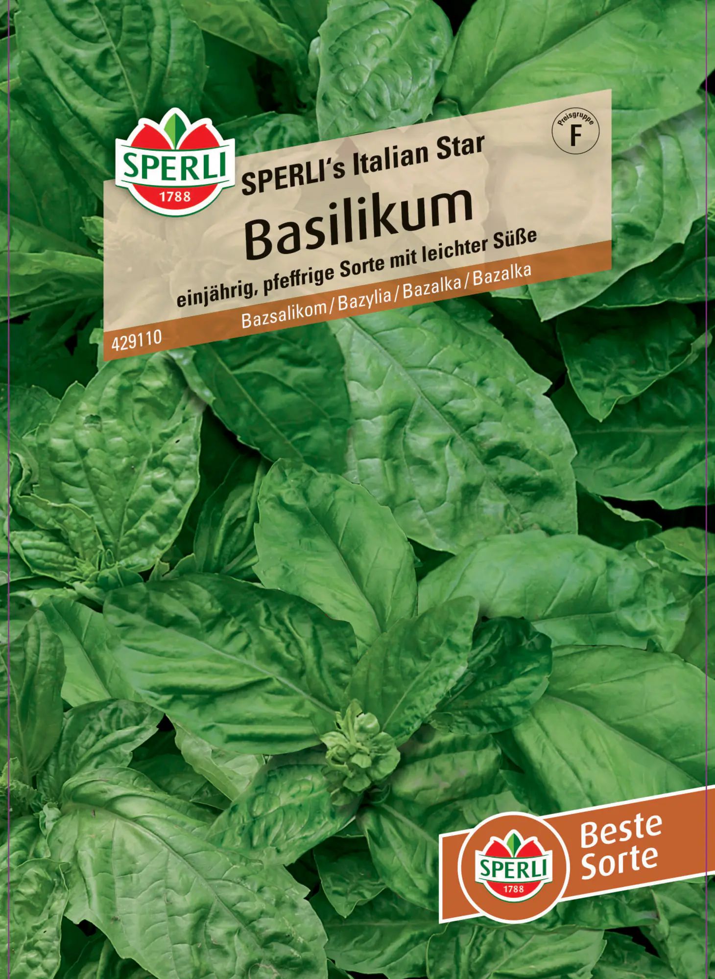 Sperli Saatgut Basilikum Italian Star für ca. 150 Pflanzen