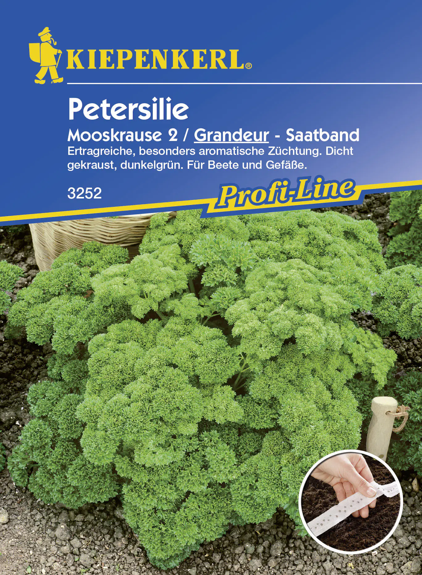 Kiepenkerl Petersilie Grandeur Petroselinum crispum var. crispum, Inhalt: ca. 5 lfd. Meter Kiepenkerl Petersilie Grandeur Petroselinum crispum var. crispum, Inhalt: ca. 5 lfd. Meter