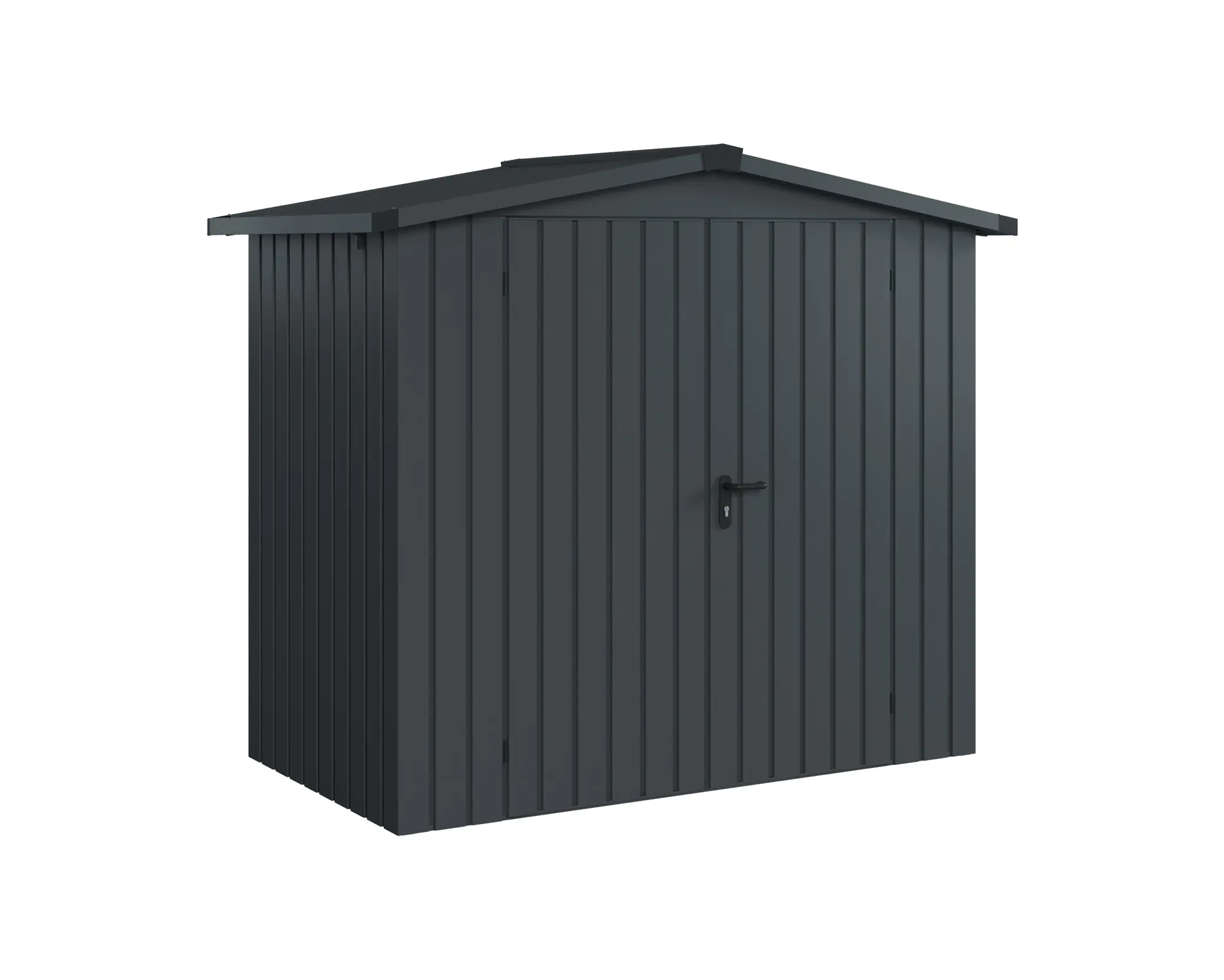 EcoStar Metallgerätehaus Euroline ESD3 anthrazit 214 x 118 cm 2-flg. EcoStar Metallgerätehaus Euroline ESD3 anthrazit 214 x 118 cm 2-flg.