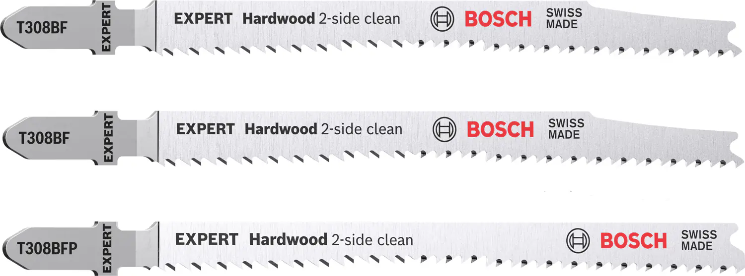 Bosch Expert Stichsägeblätter Hardwood 2-side clean 2-teilig T308BF/BFP