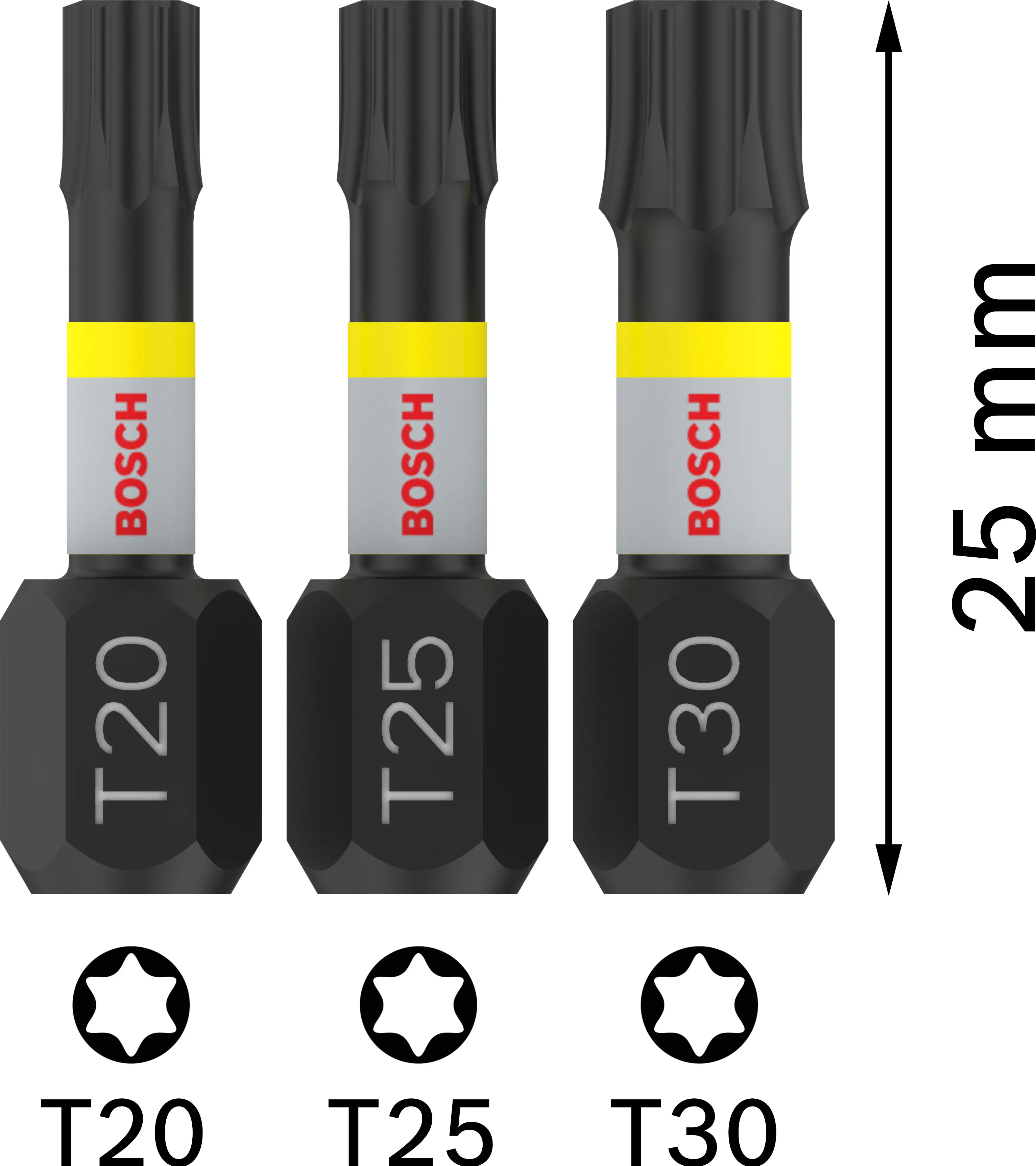 Bosch PRO Impact Bit Set TX 3-teilig