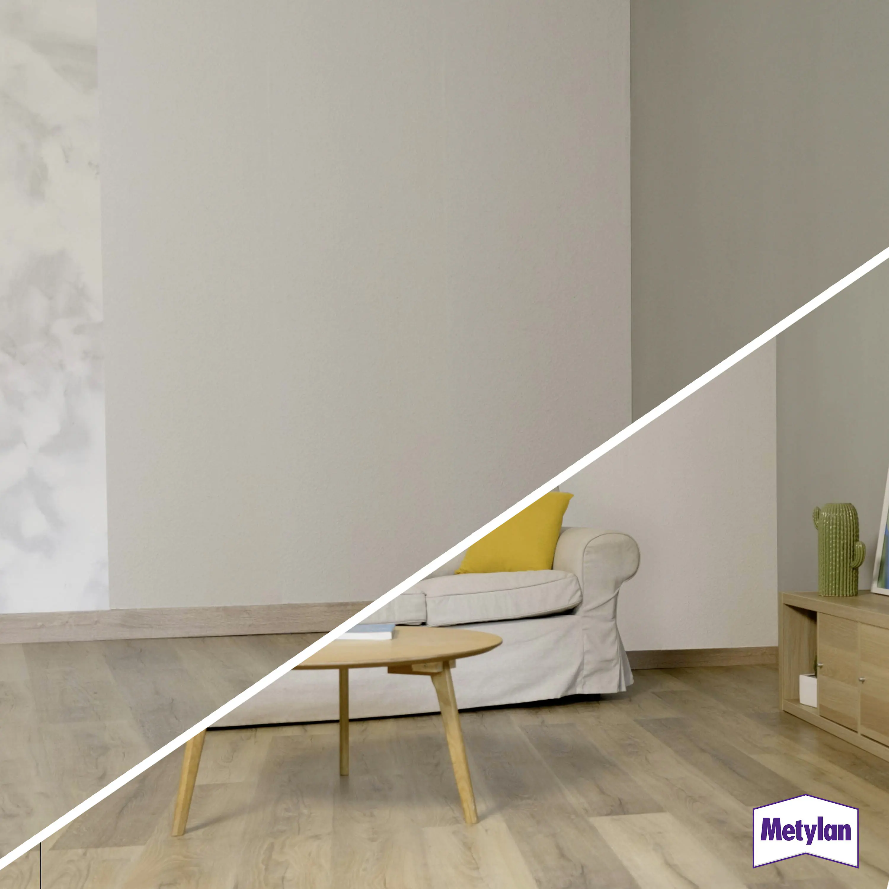 Metylan Raufaser Tapetenkleister 360 g Paket, trocknet transparent