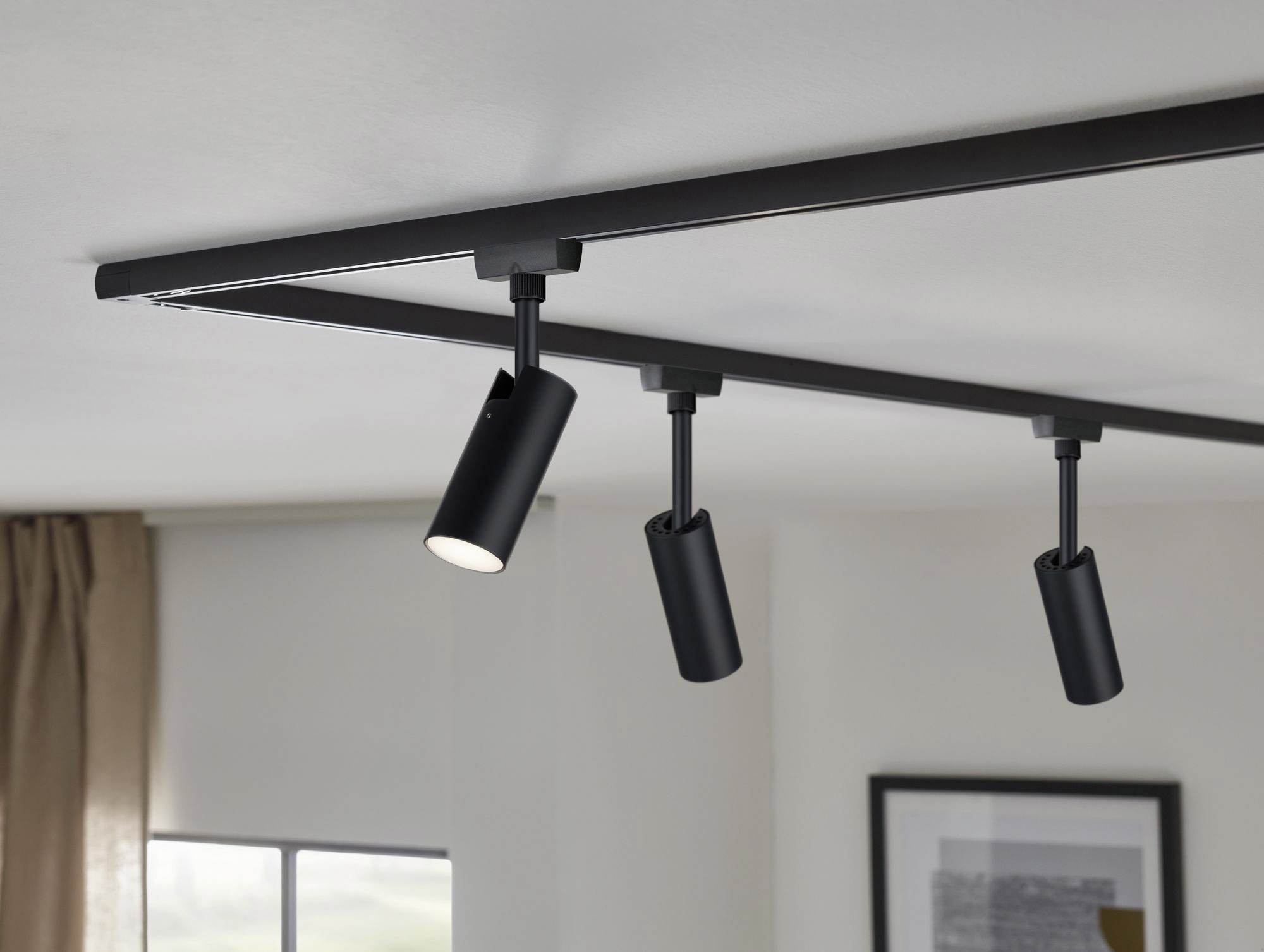 Paulmann URail LED Einzelspot Tubo schwarz matt 4,2 cm 4,5 W