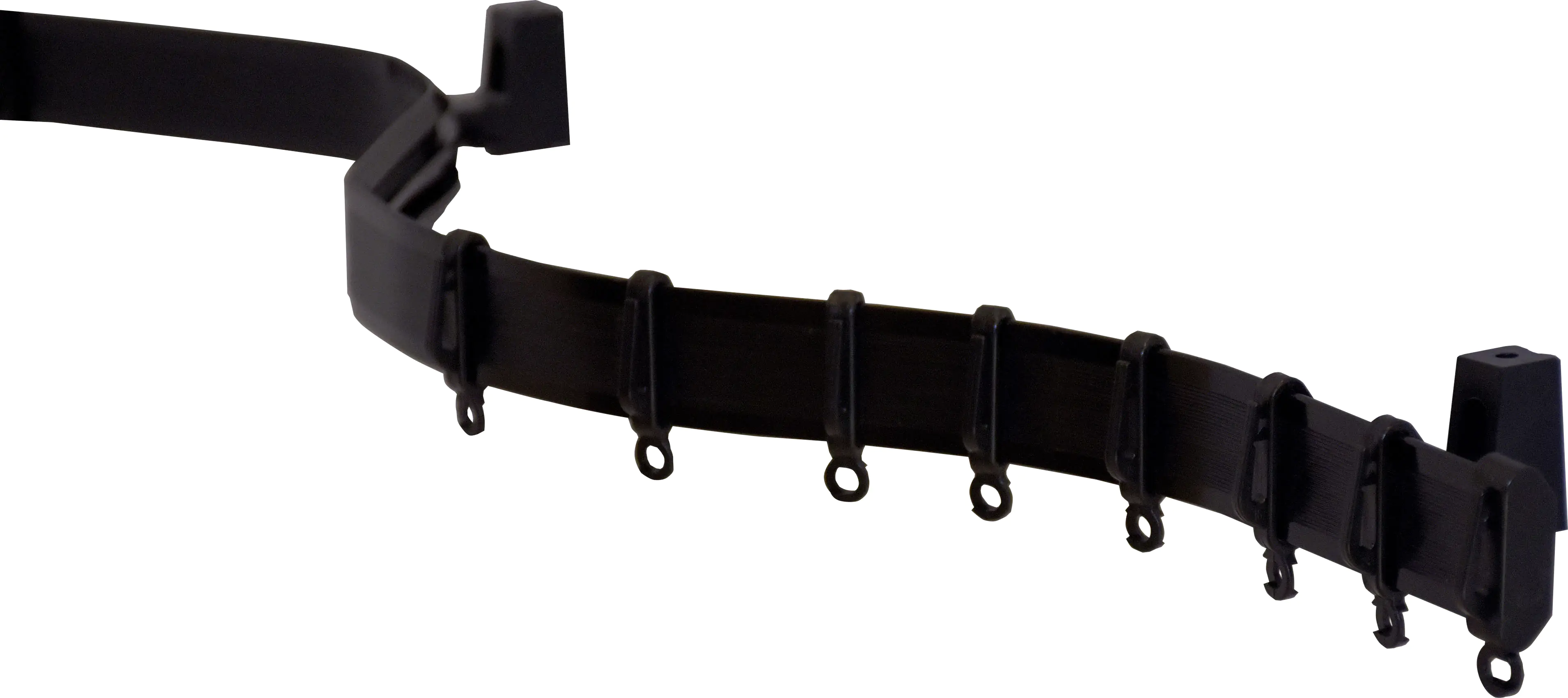 Gardinia Vorhangschiene Flexline schwarz 350 cm