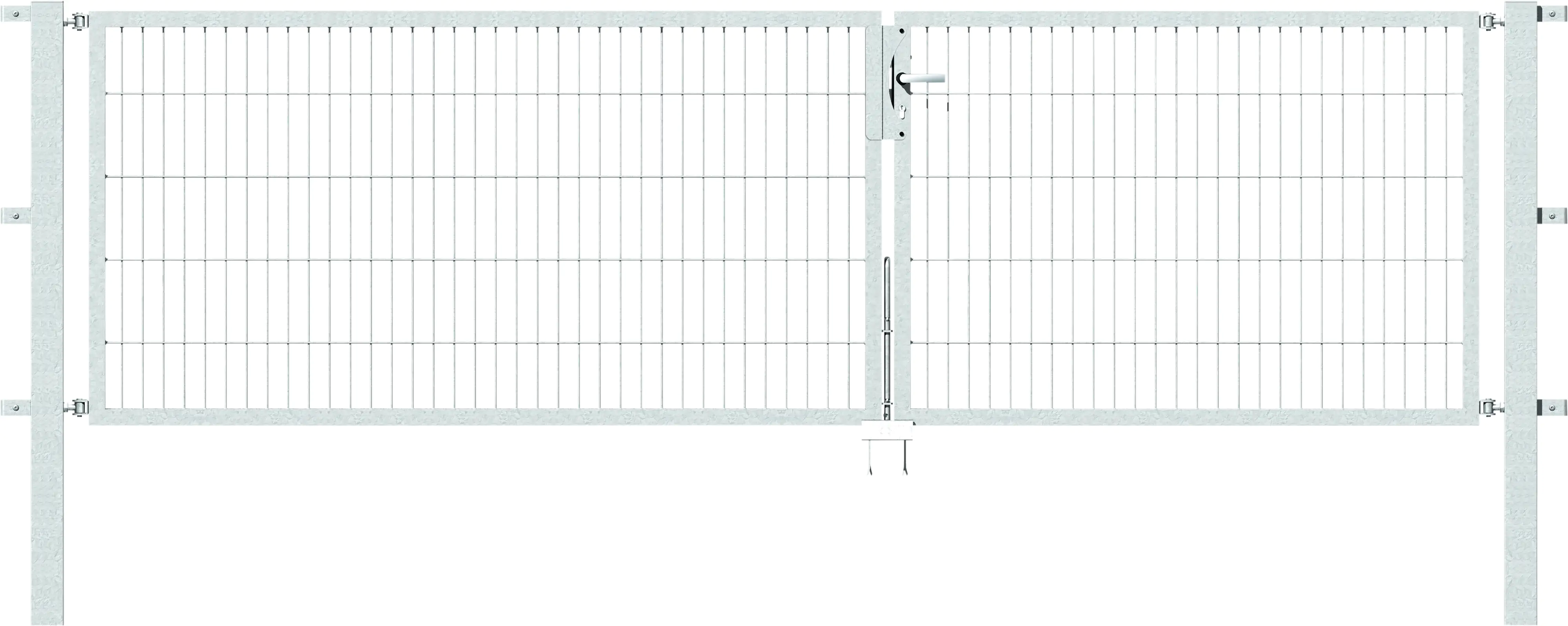 Alberts Stabgitter Doppeltor Flexo 350 x 100 cm 6/5/6 feuerverzinkt zE