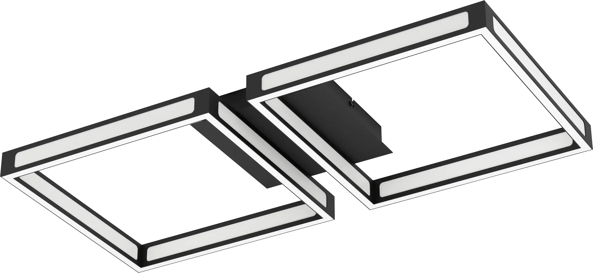 Eglo LED Deckenleuchte Altaflor schwarz-weiß 65 x 30 cm warmweiß