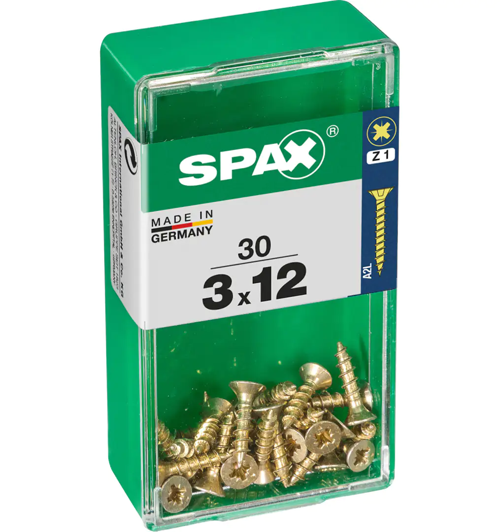 Spax Universalschrauben 3.0 x 12 mm PZ 1 - 30 Stk.