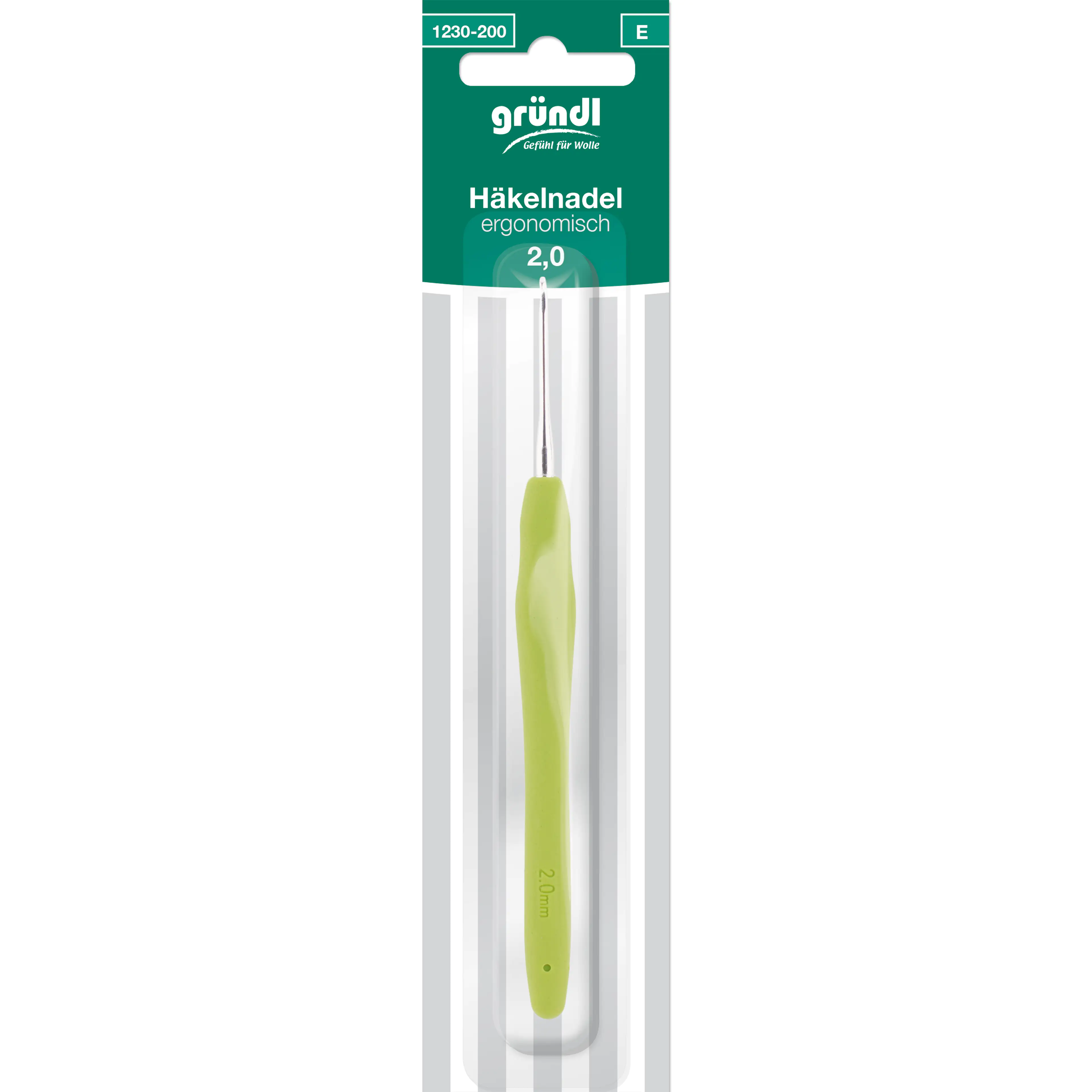 Gründl Ergonomische Häkelnadel 2 mm