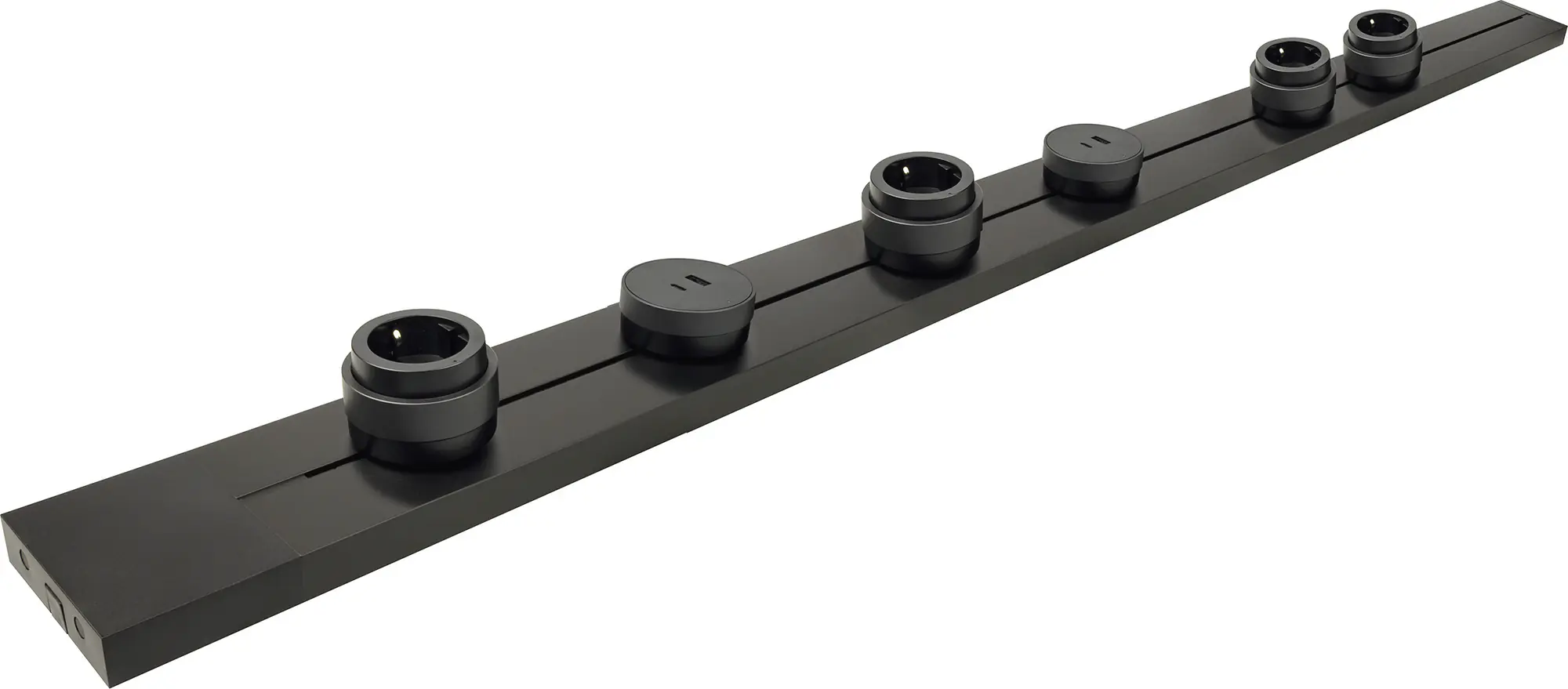 Schwaiger Modulare Stromleiste 100 cm max. 3680W schwarz Schwaiger Modulare Stromleiste 100 cm max. 3680W schwarz