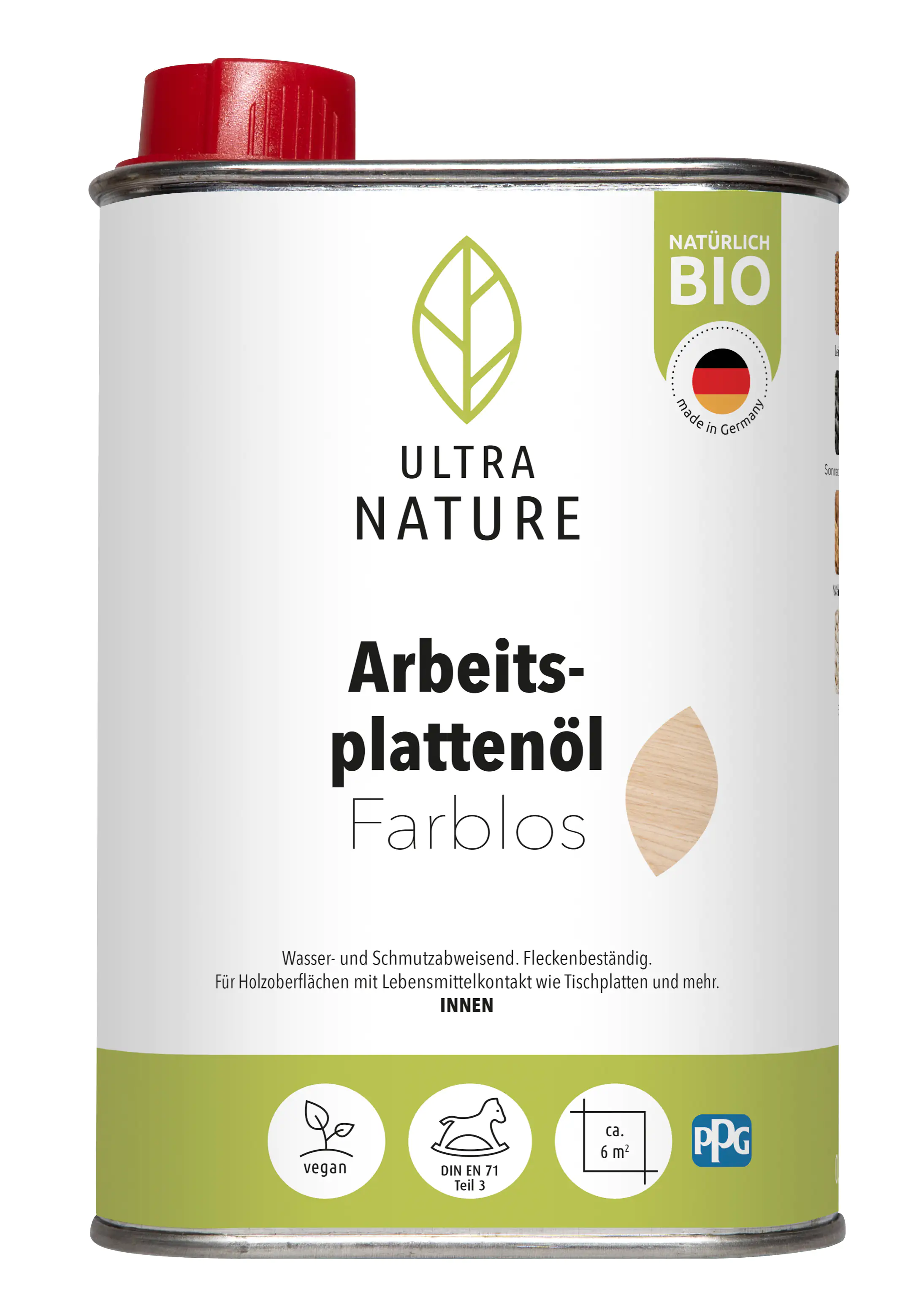 4250100475291 Ultra Nature Arbeitsplattenöl 250 ml farblos