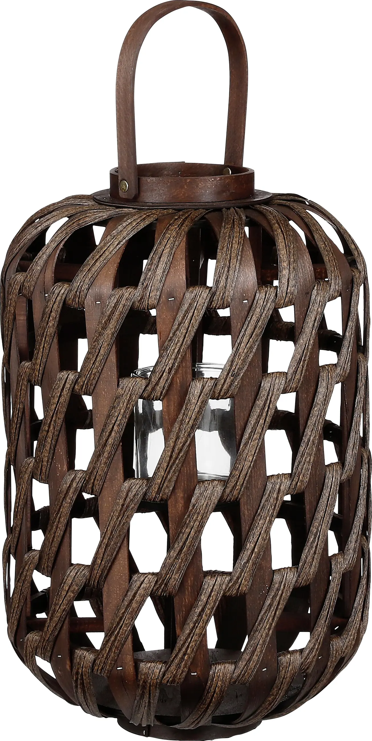 Mica Windlicht Helois braun aus Polyester Ø 31 x 49 cm