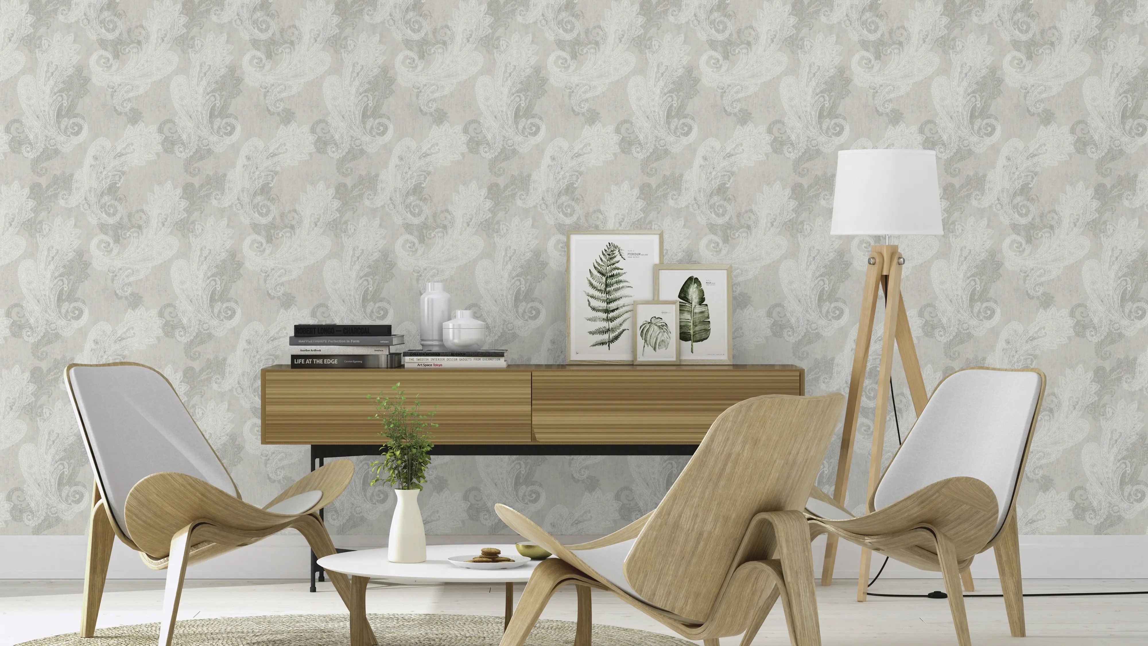 Rasch Vliestapete 746426 Grau-Taupe Muster & Motive 10,05 m x 0,53 m