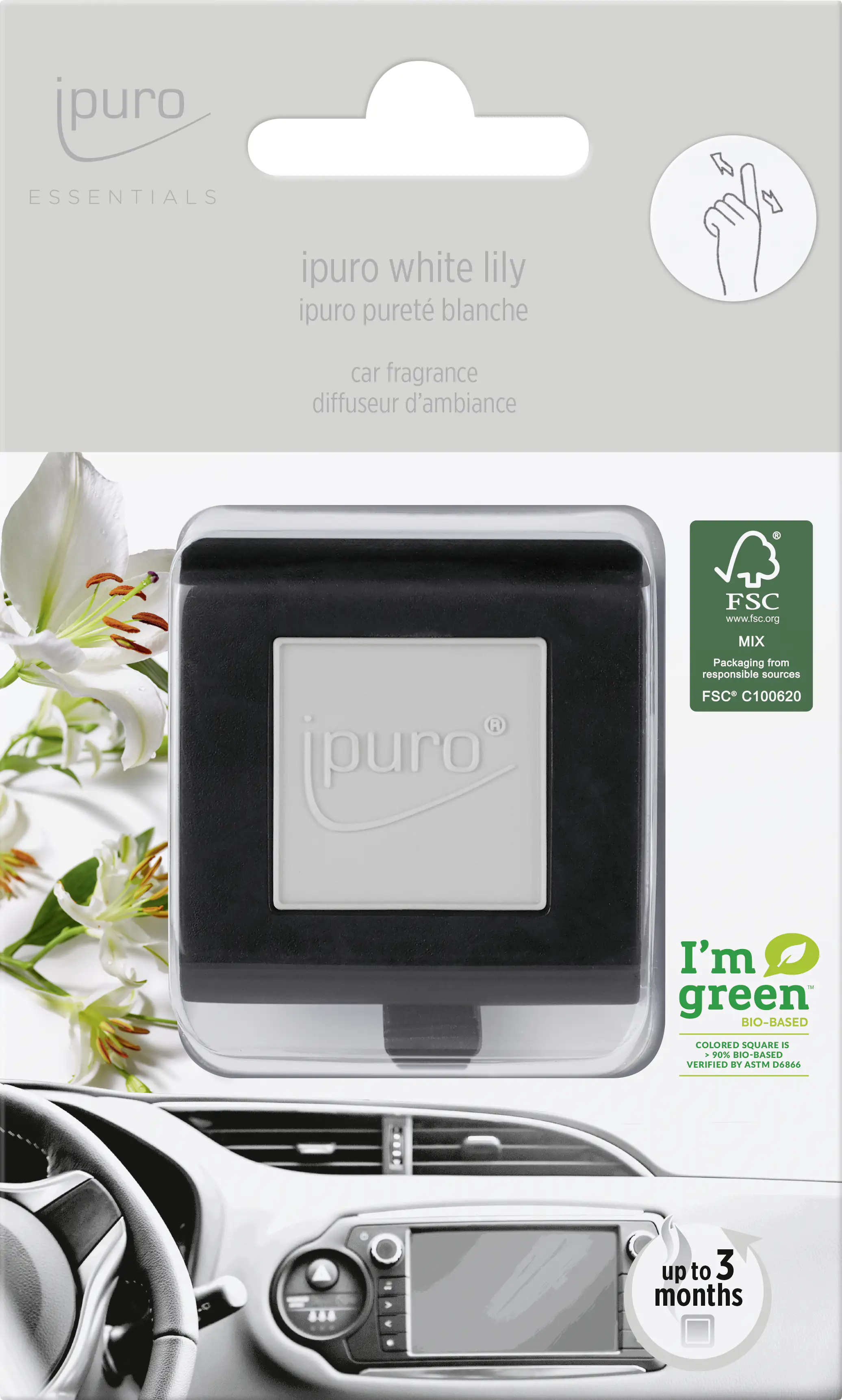 ipuro Essentials Autoduft White Lily