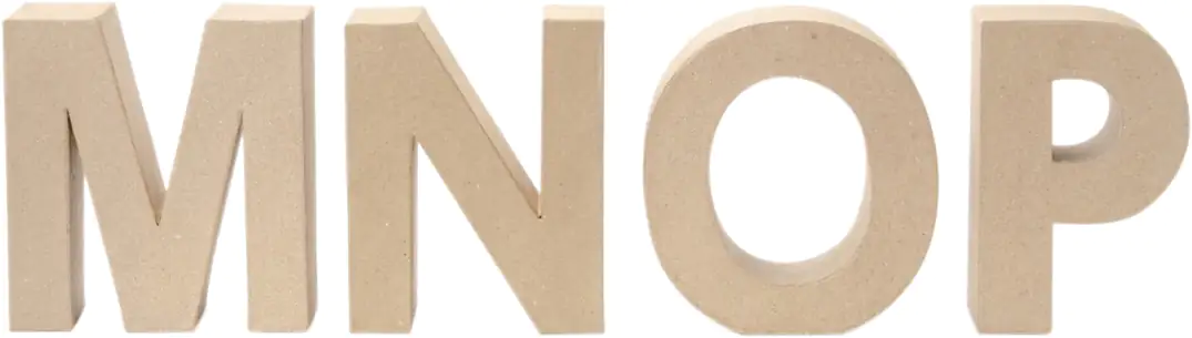 Glorex Papp-Buchstabe M 17,5 x 5,5 cm