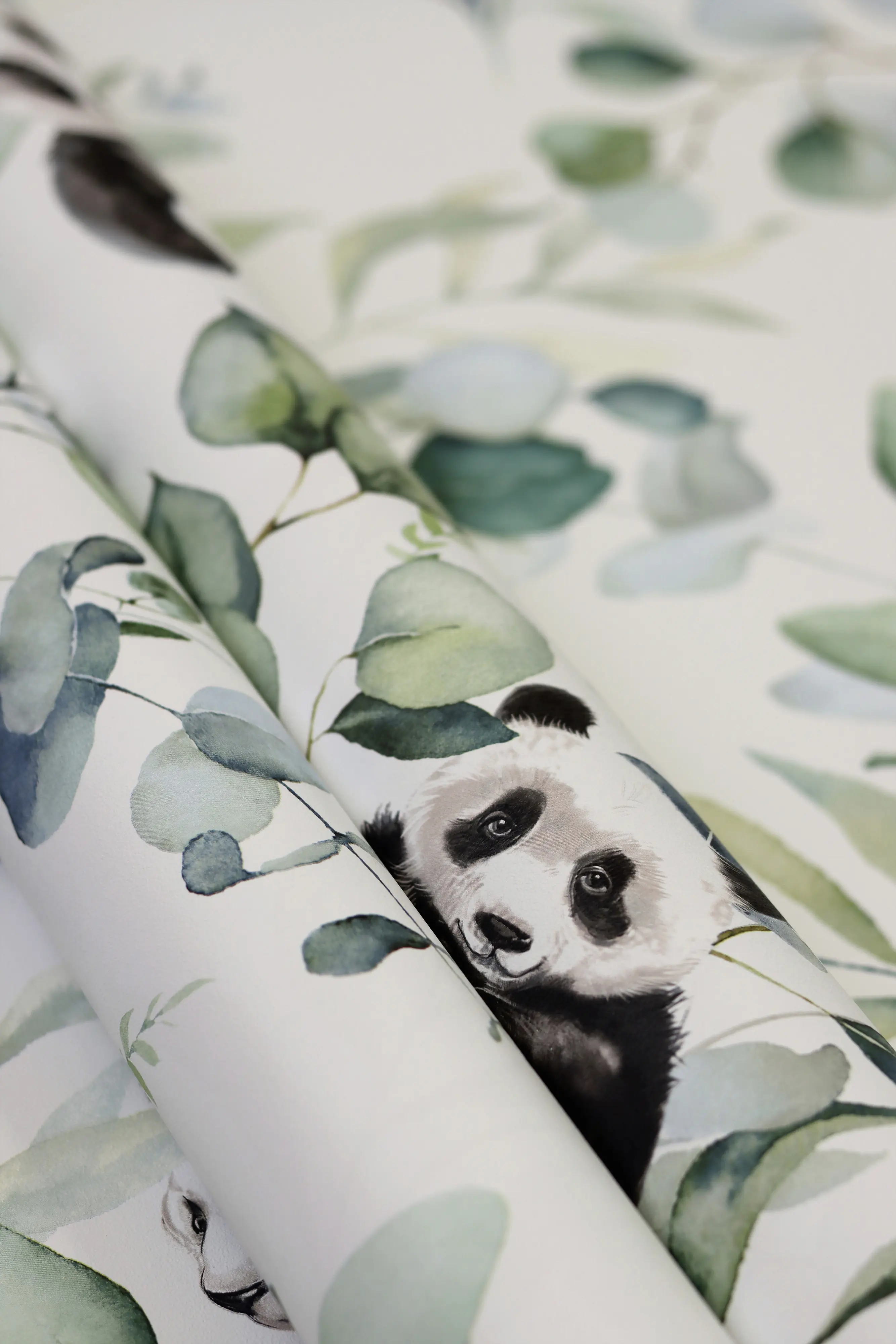 Rasch Vliestapete 301144, Kids World, Pandas, 10,05 x 0,53 m